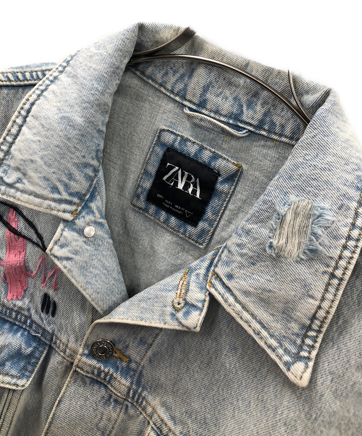 中古・古着通販】ZARA (ザラ) デニムジャケット インディゴ サイズ:USA