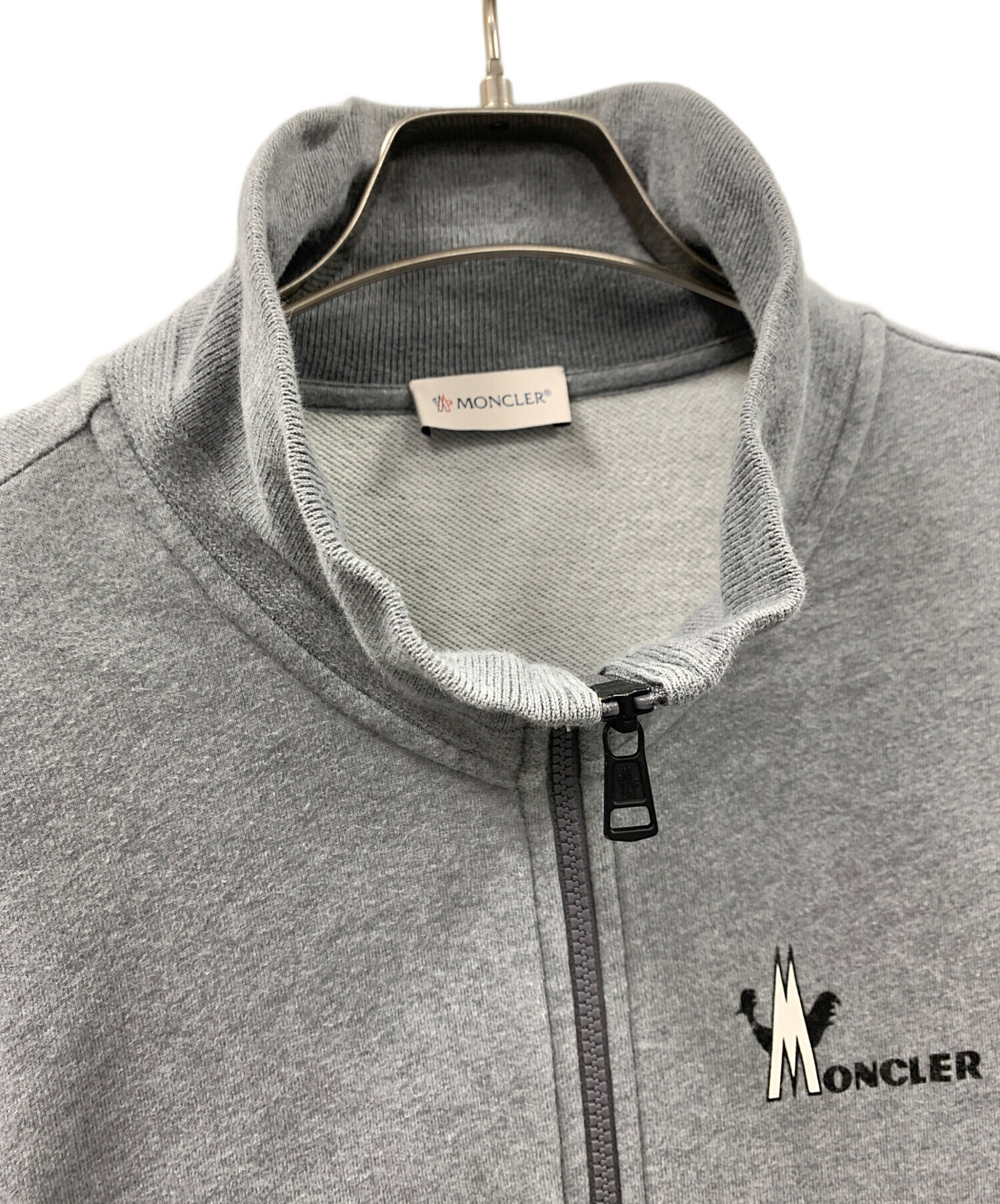 し*う様 『MONCLER』ジップアップスウェット XXL ブラック used 【公式
