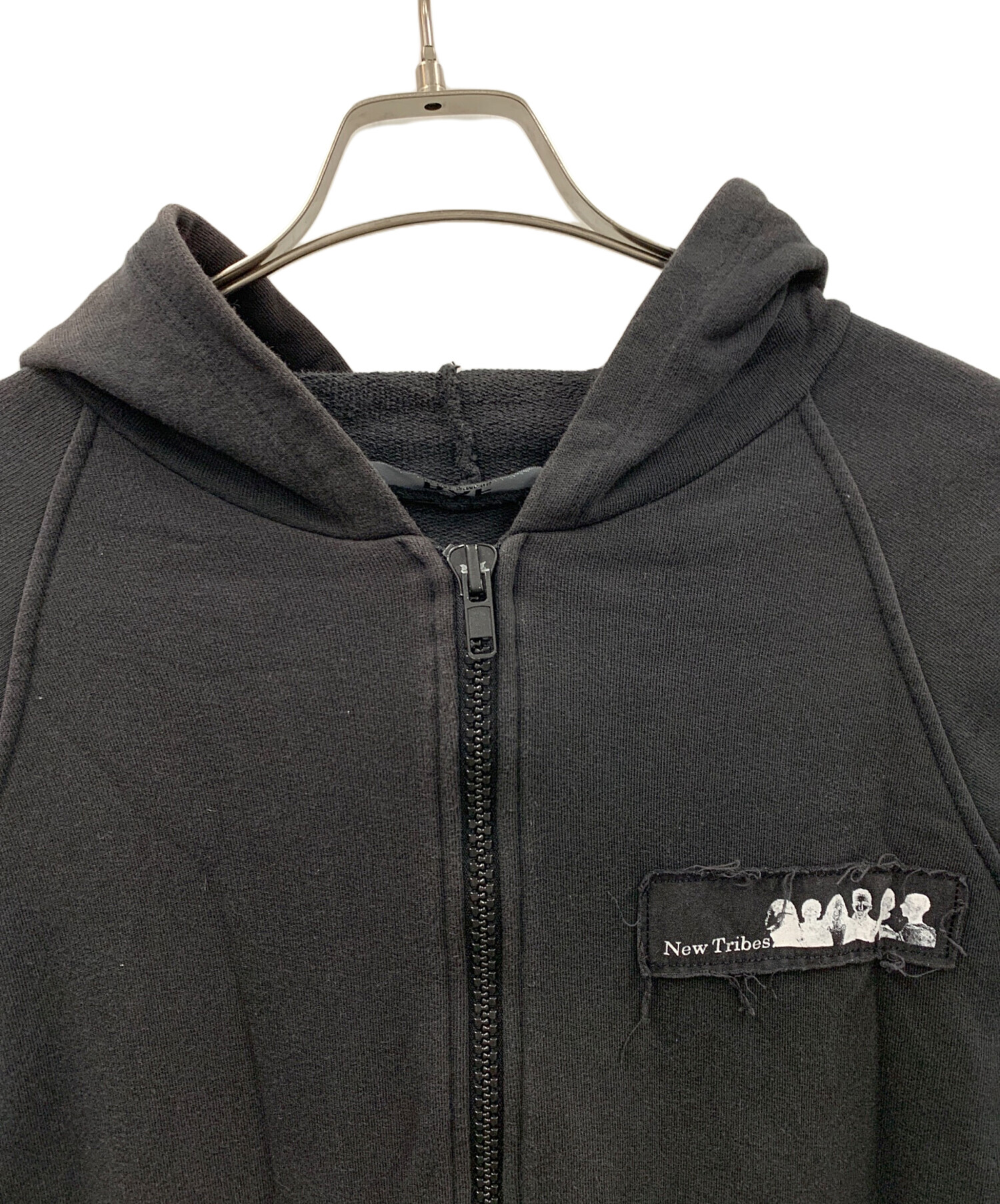 RAF by Raf Simons パーカーS ラフシモンズ RAF SIMONS - Zipped hoodie with RS hand signs on sleeves | ALTERFATE
