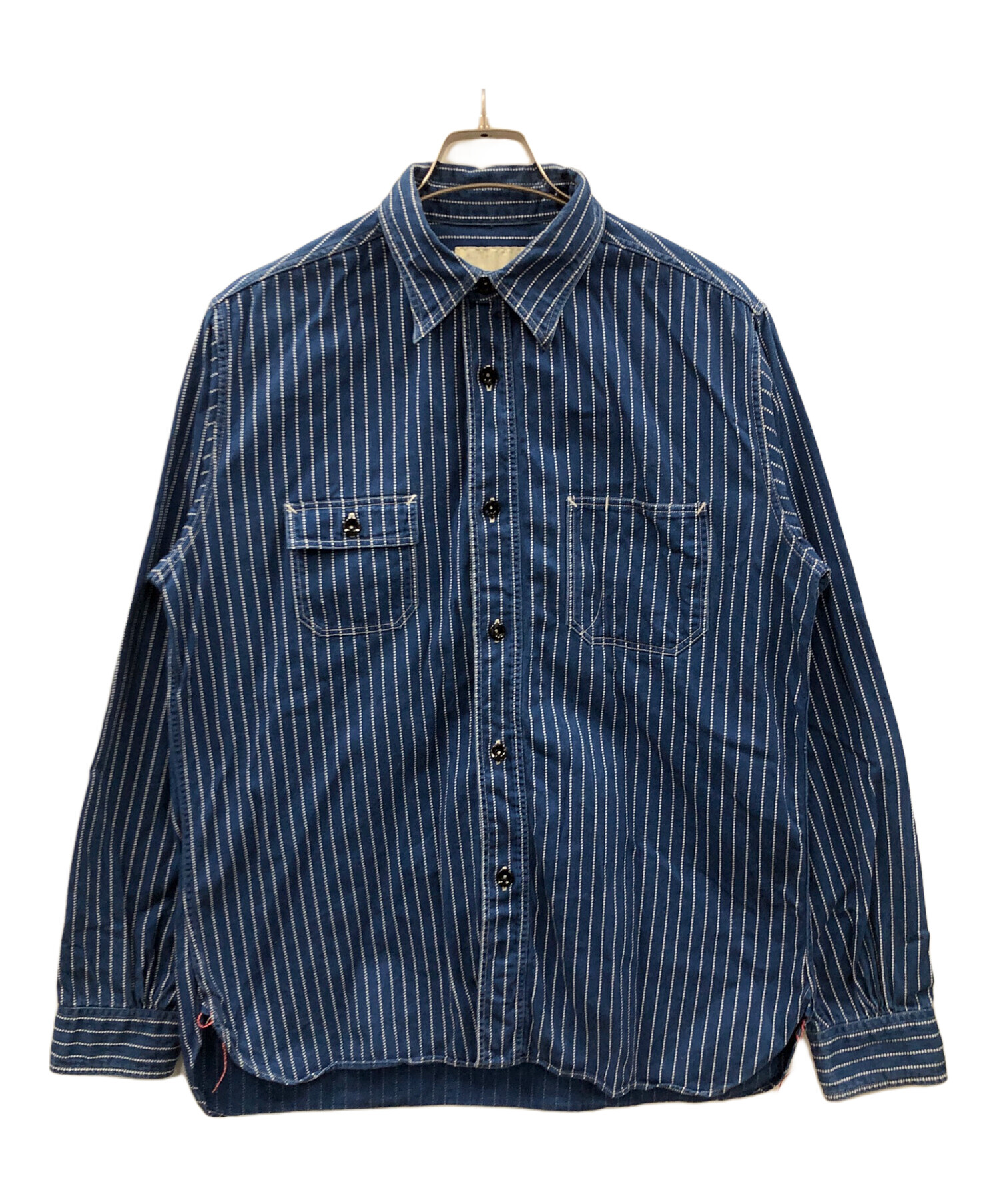 SUGAR CANE ストライプ 長袖シャツ L 古着 中古・古着通販】SUGAR CANE (シュガーケーン) 長袖シャツ