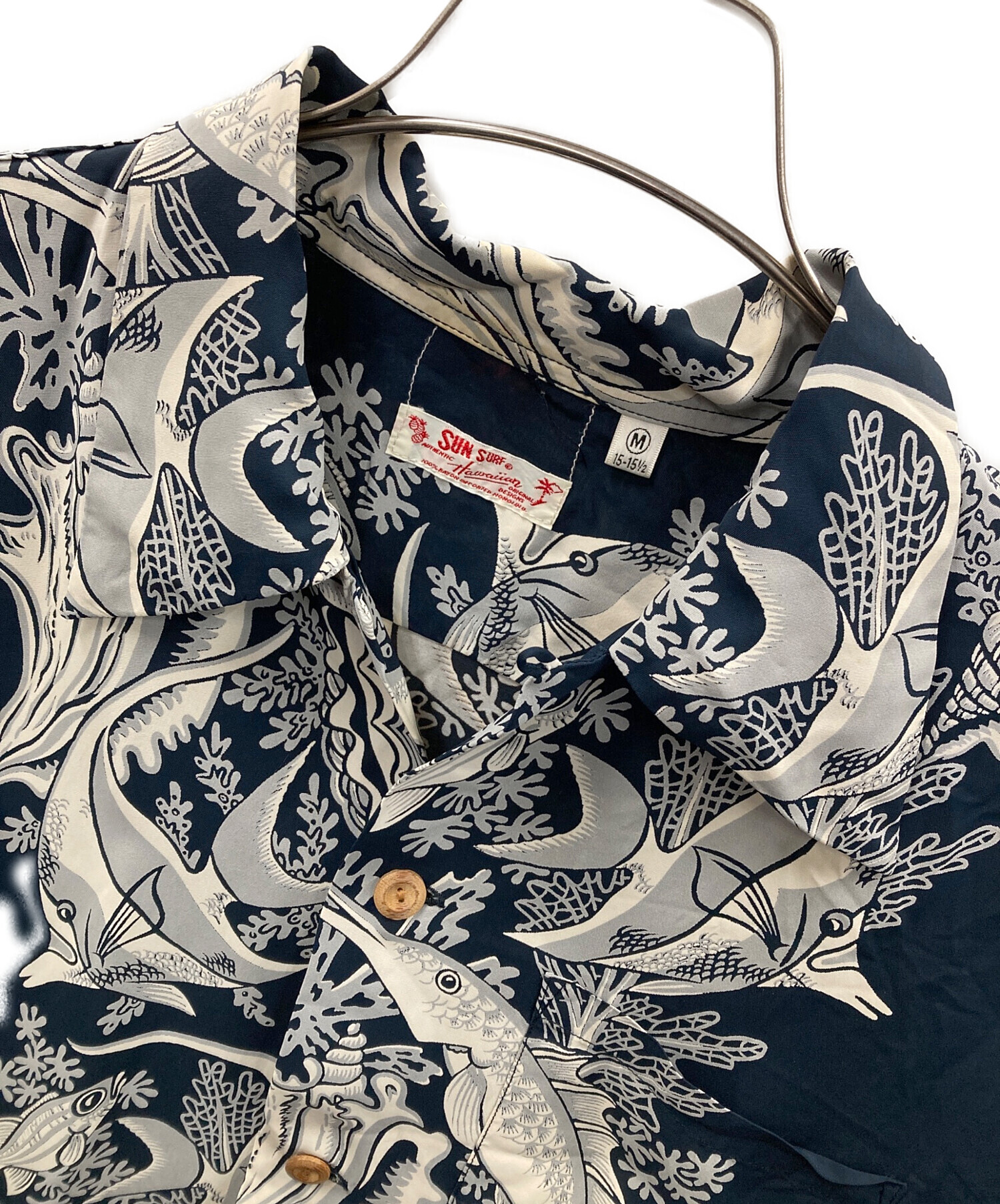 中古・古着通販】Sun Surf (サンサーフ) アロハシャツ ネイビー サイズ