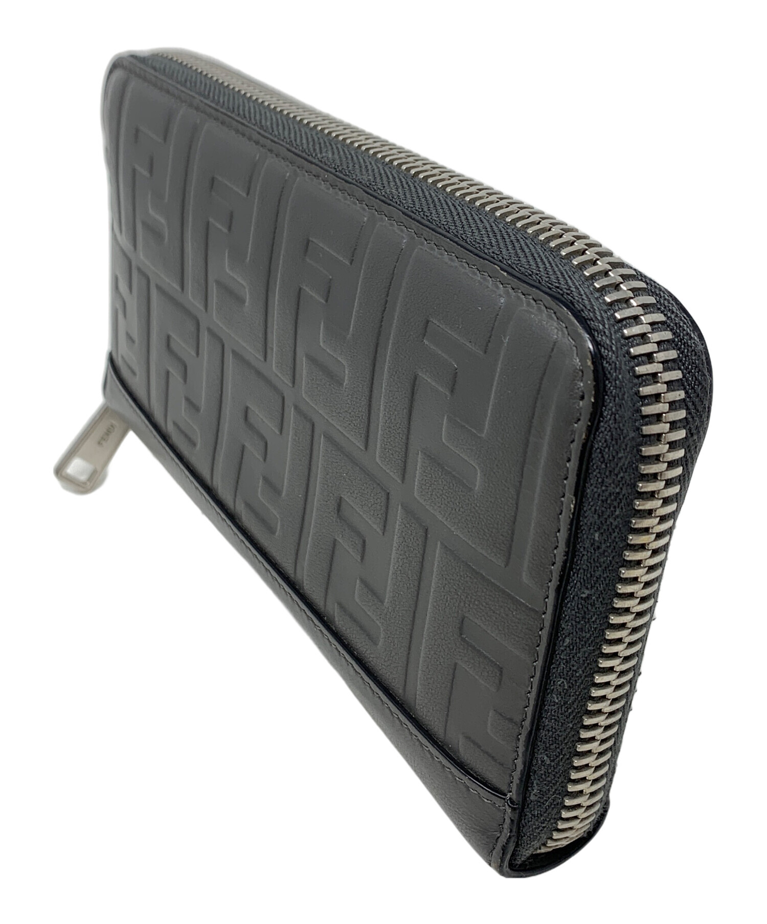 中古・古着通販】FENDI (フェンディ) 長財布 グレー サイズ:実寸サイズ