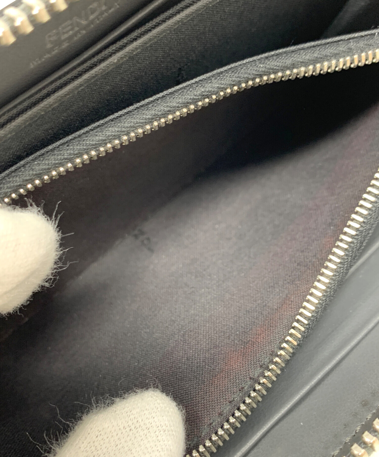中古・古着通販】FENDI (フェンディ) 長財布 グレー サイズ:実寸サイズ