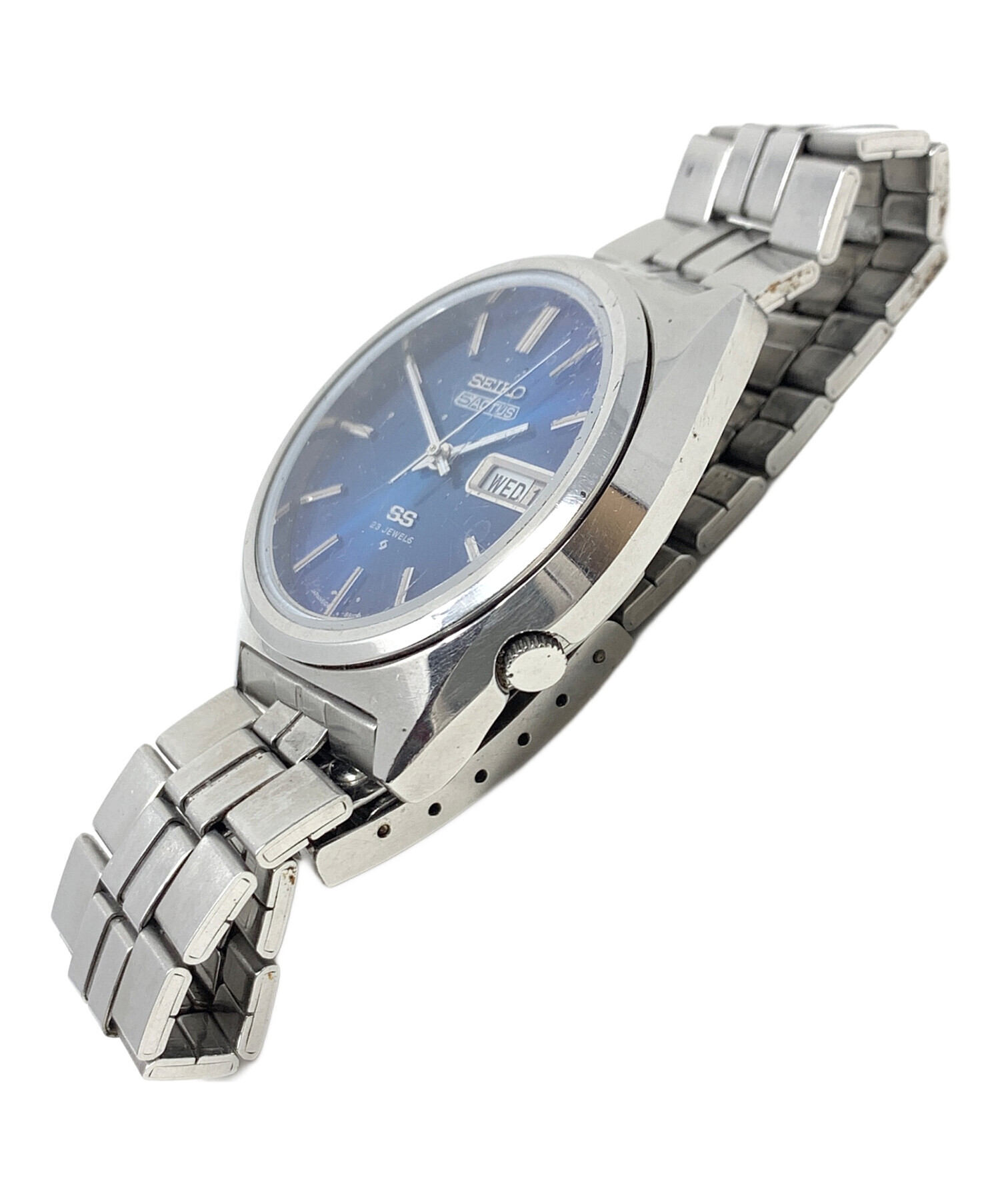 稼働品 SEIKO 自動巻き 青文字盤 デイデイト セイコー5 アクタス 稼働品 SEIKO セイコー 自動巻き 青文字盤 ブルー デイデイト セイコー