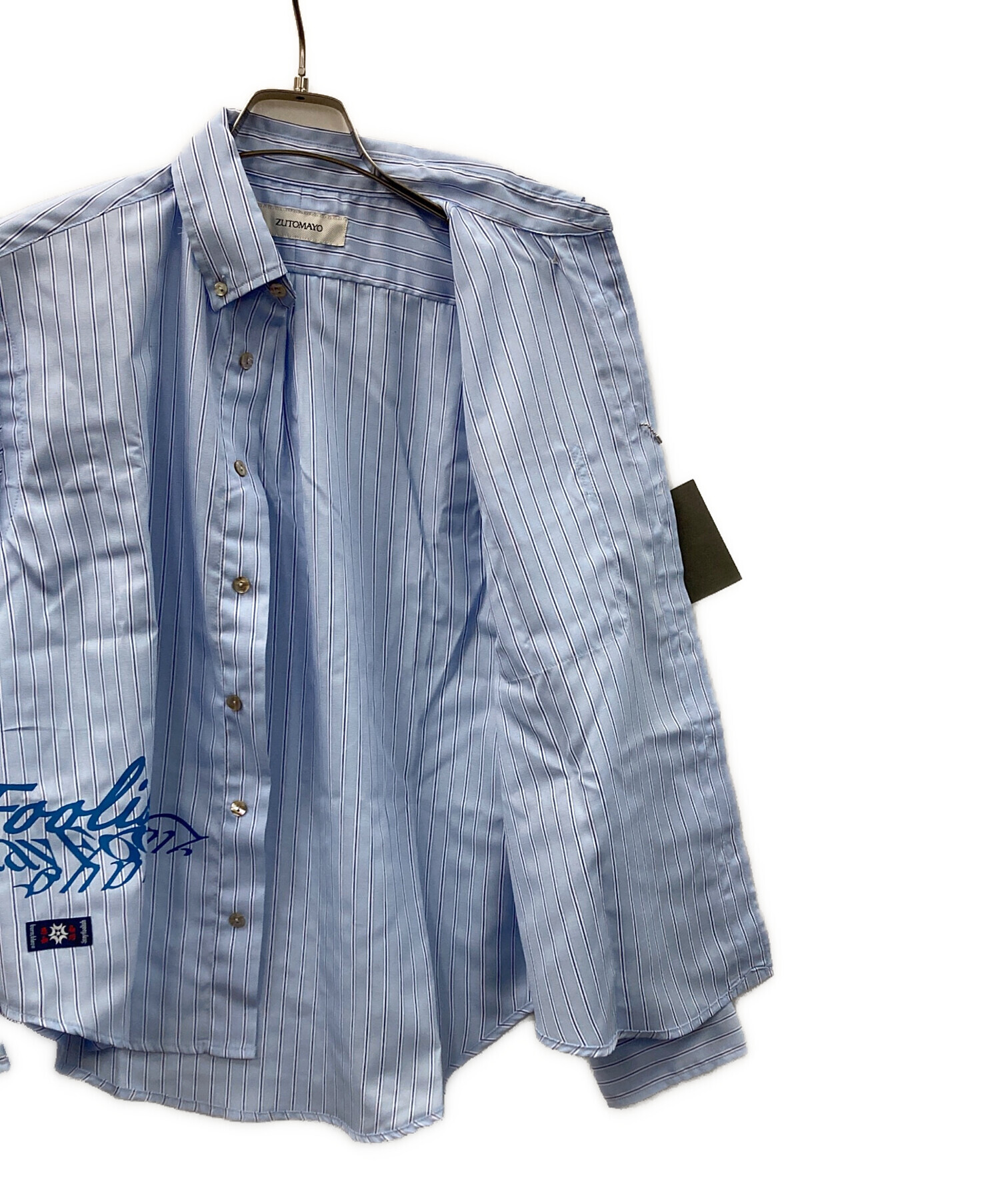 中古・古着通販】ZUTOMAYO (ズトマヨ) ストライプシャツ ブルー サイズ