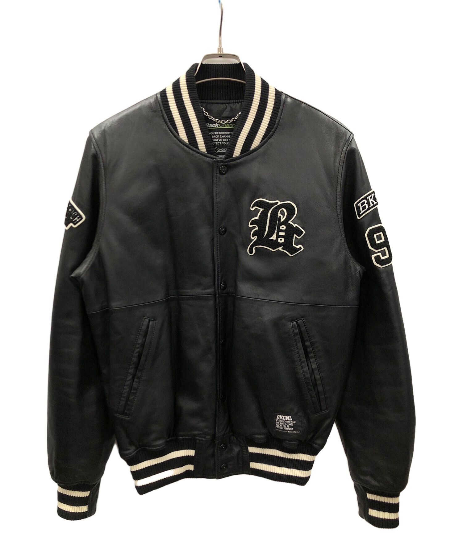 中古・古着通販】BACK CHANNEL (バックチャンネル) レザーブルゾン 