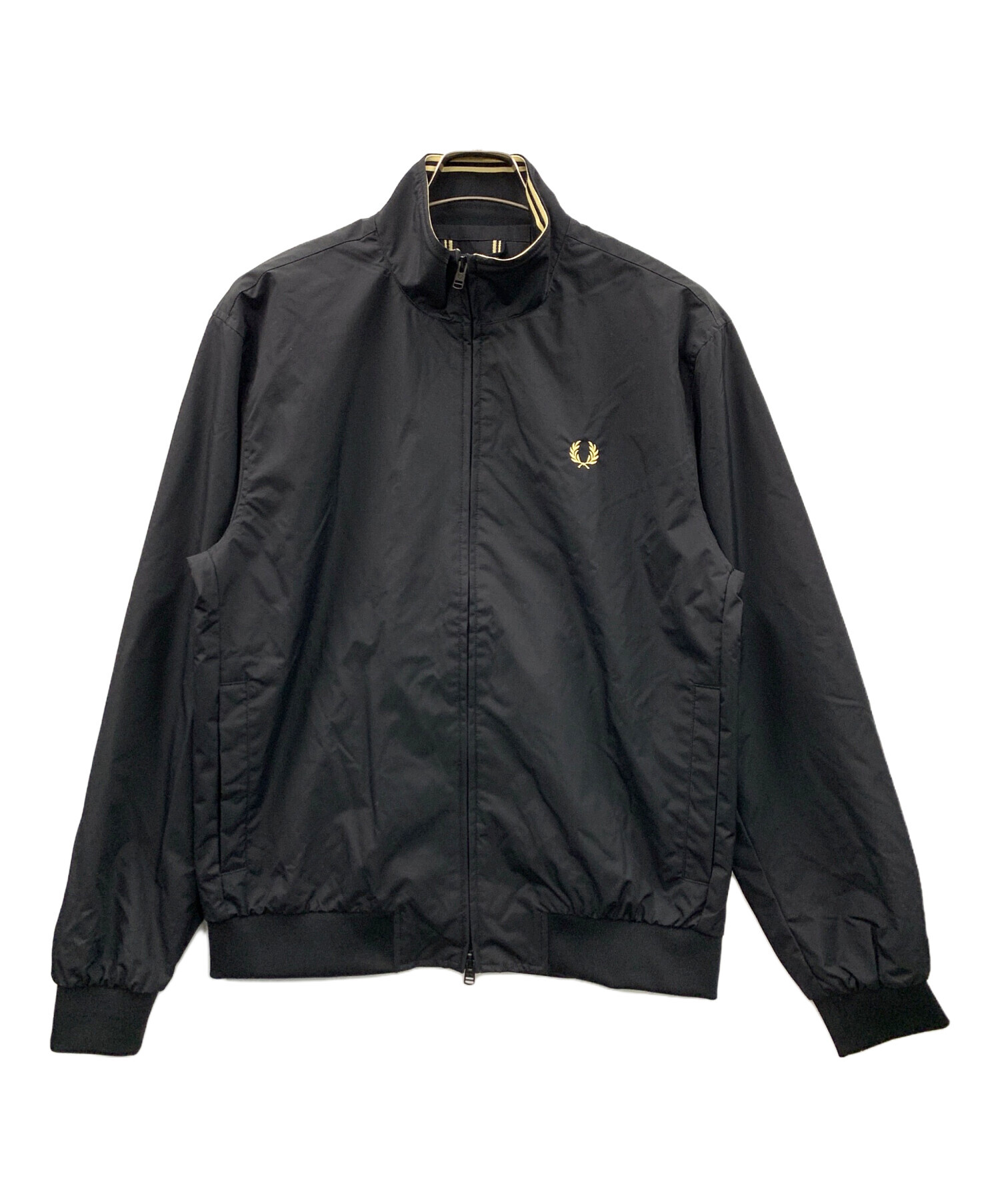 FRED PERRY ザ ブレンサム ジャケット　ナイロンジャケット　人気　黒 中古・古着通販】FRED PERRY (フレッドペリー) ナイロンジャケット The