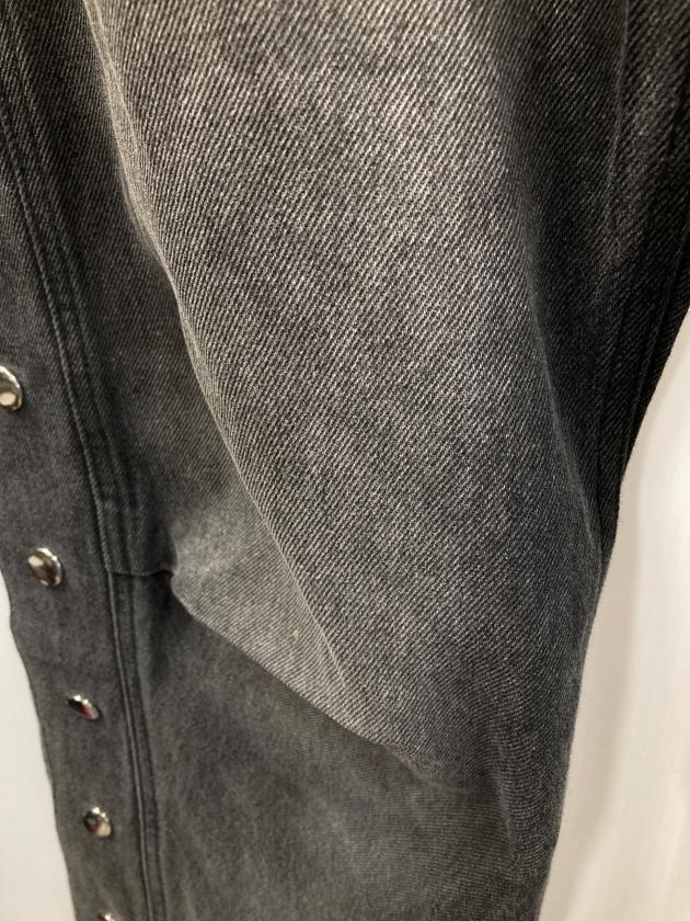 中古・古着通販】BREATH (ブレス) COATING SIDE BUTTON DENIM PANTS 