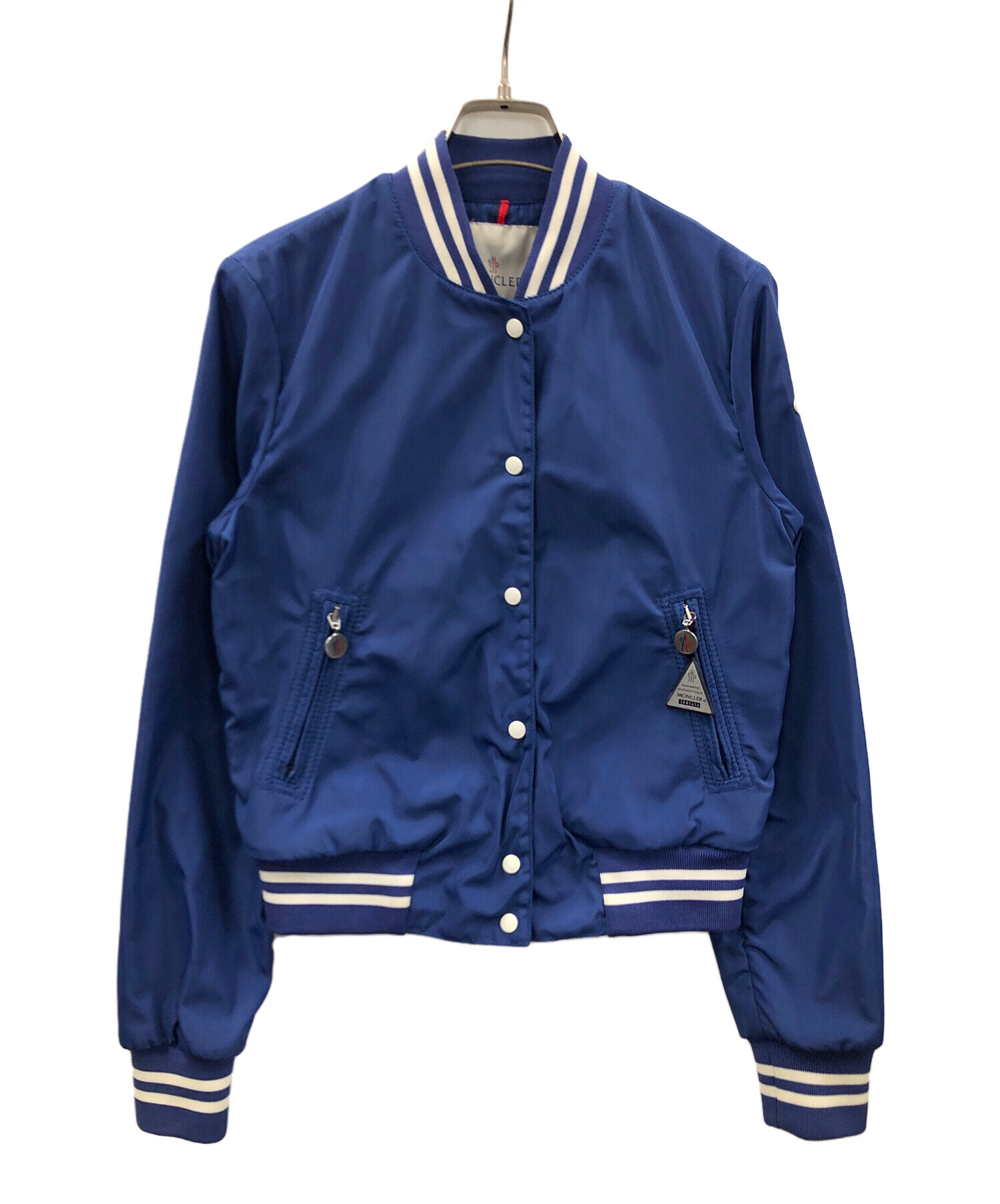 中古・古着通販】MONCLER (モンクレール) ブルゾン ブルー 中古・古着通販】MONCLER (モンクレール) ブルゾン ブルー