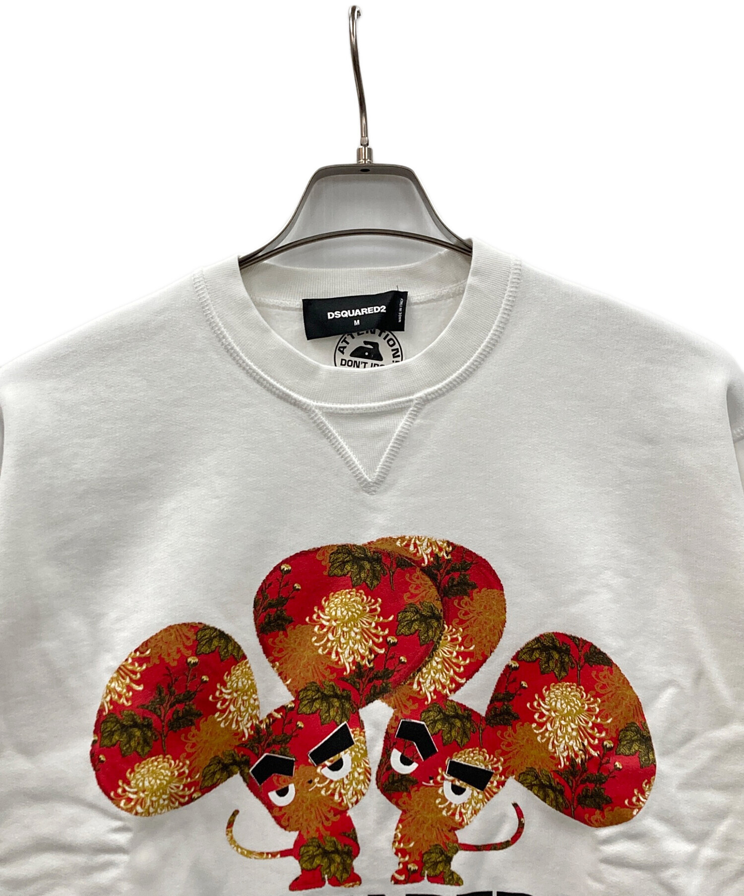 中古・古着通販】DSQUARED2 (ディースクエアード) スウェット ホワイト 