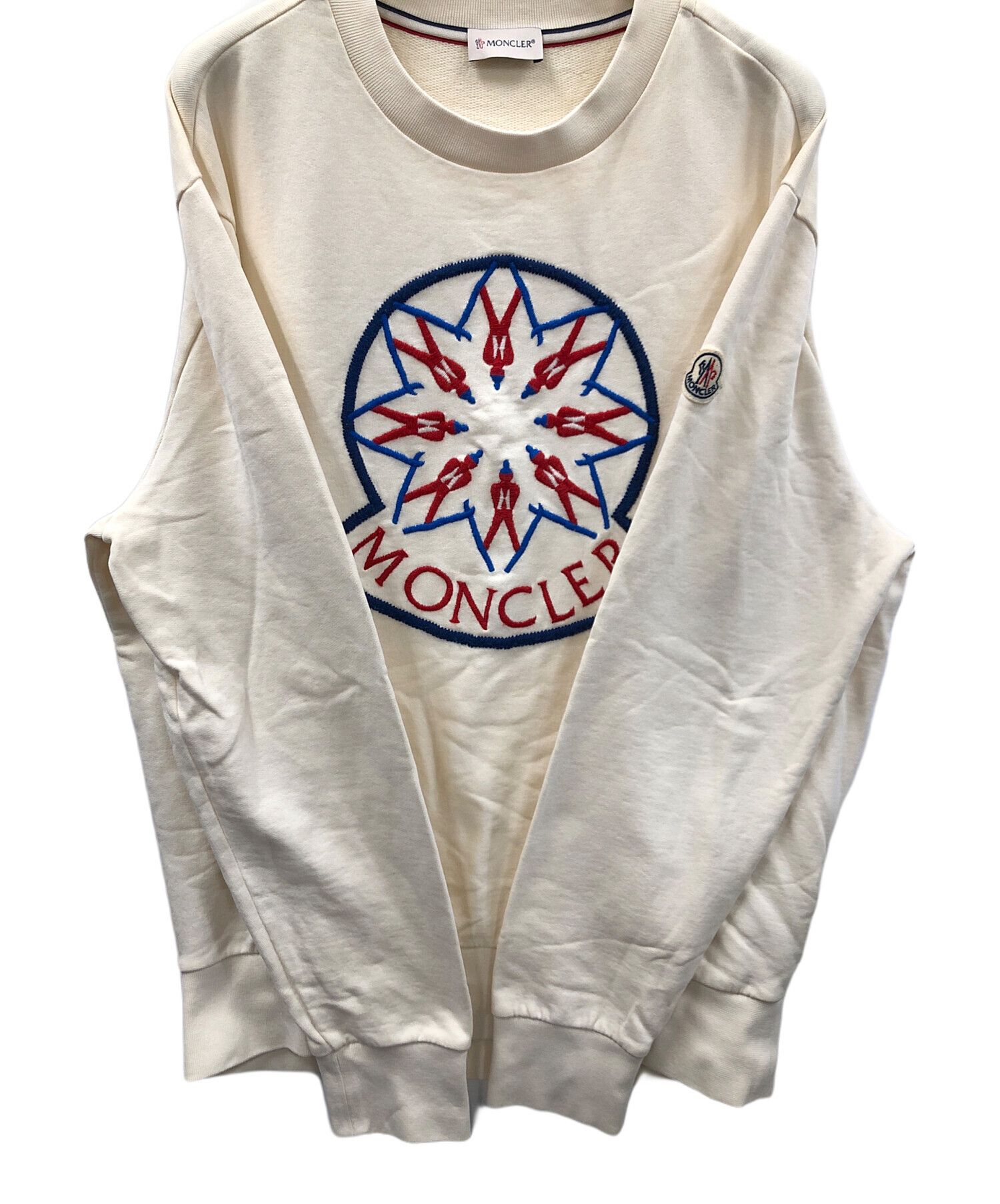中古・古着通販】MONCLER (モンクレール) フロント刺繍スウェット オフ