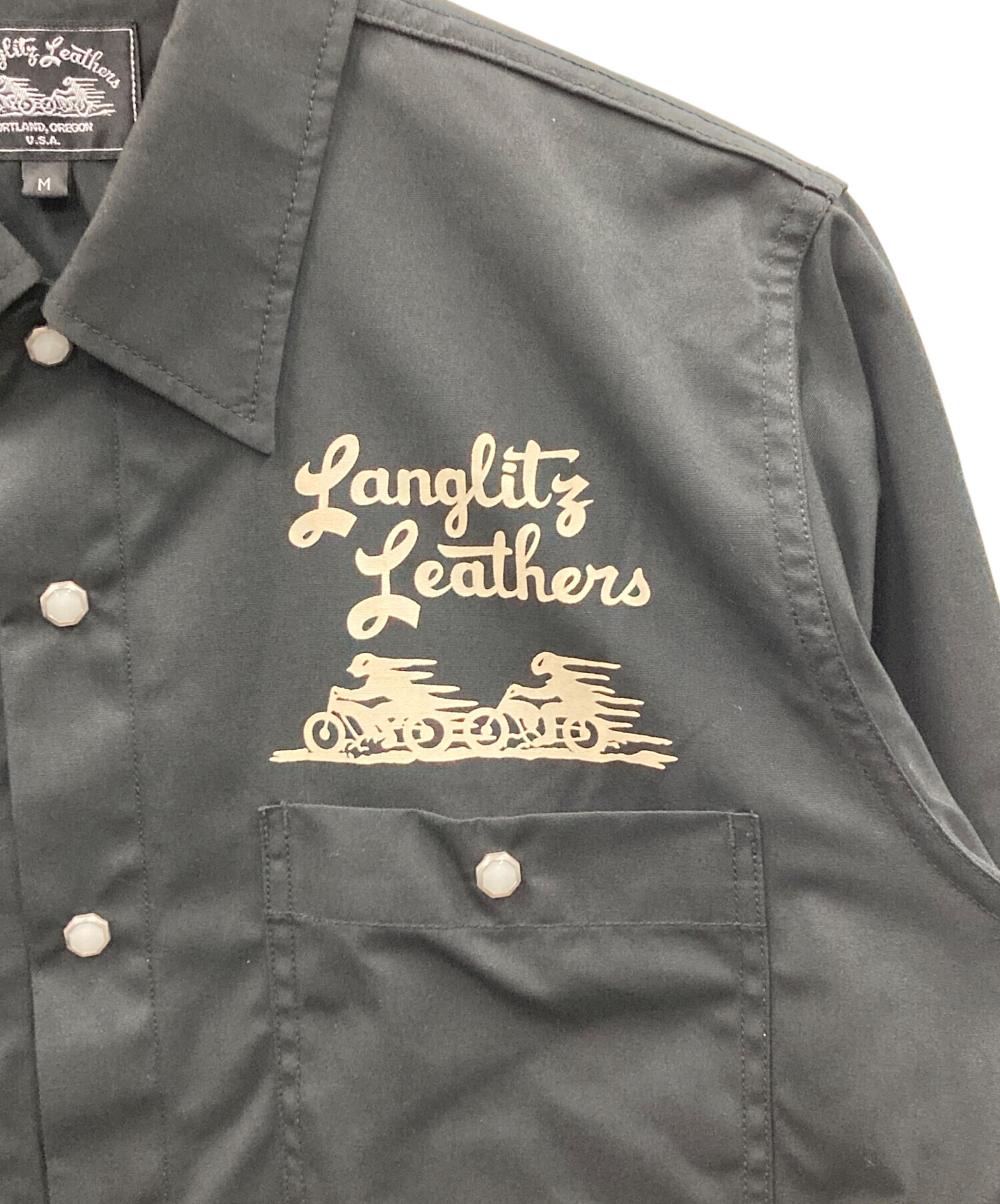 【美品】Langlitz Leathers ワークシャツ M ベージュ 中古・古着通販】Langlitz Leathers (ラングリッツレザー) ワーク
