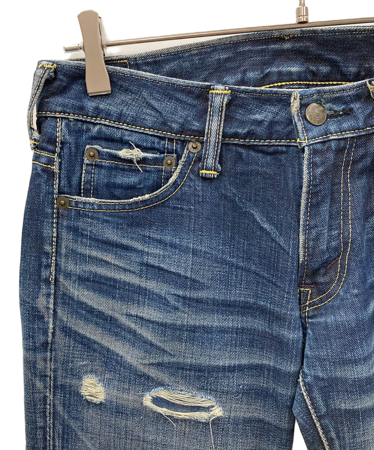 TMT ダメージ加工デニム sizeM TMT デニム パンツ メンズ レディ―ス 