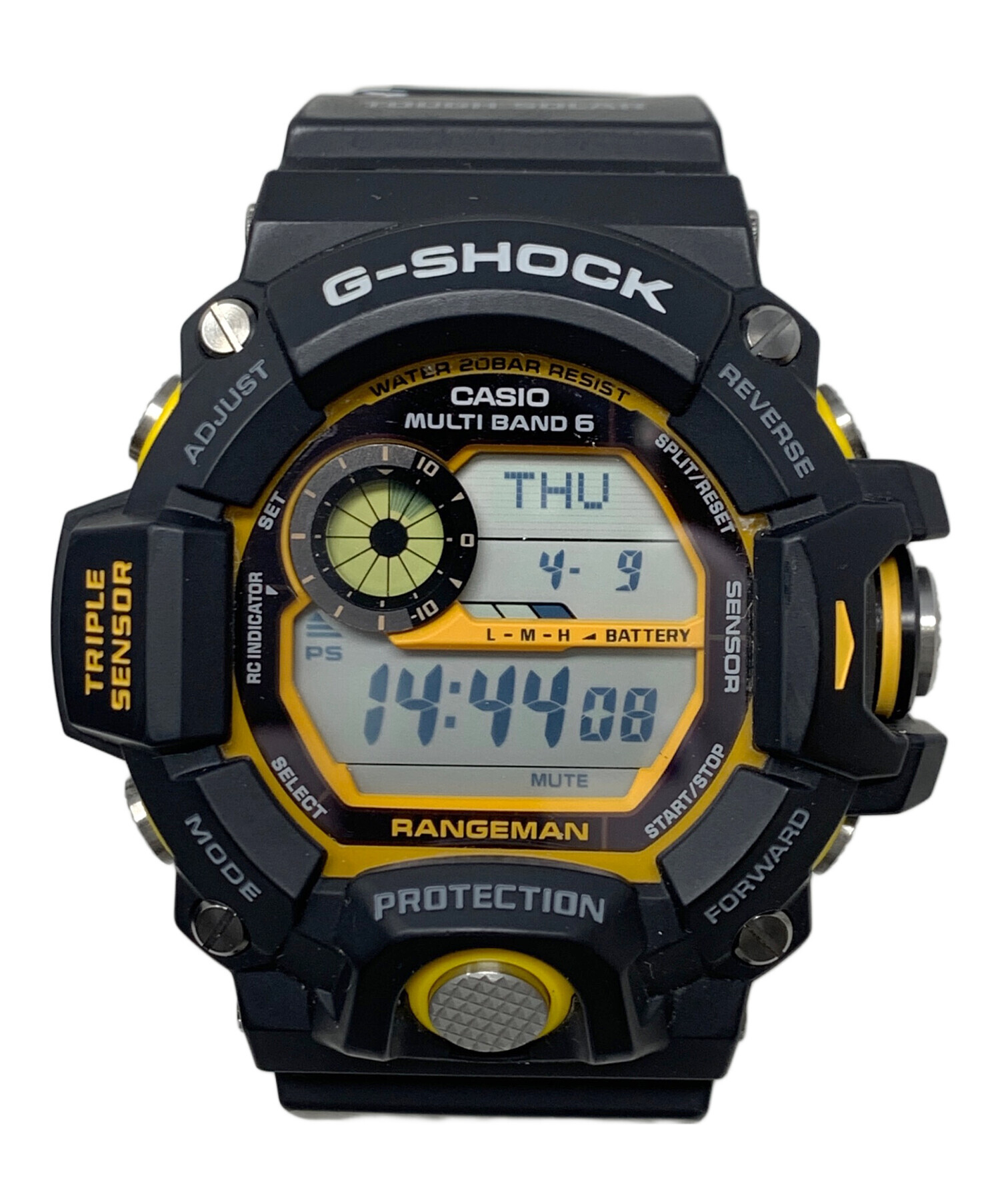 【稼働品】美品イエロー！CASIOカシオ　Gショック　ソーラーデジタル腕時計 中古・古着通販】CASIO (カシオ) 腕時計 G-SHOCK（ジーショック