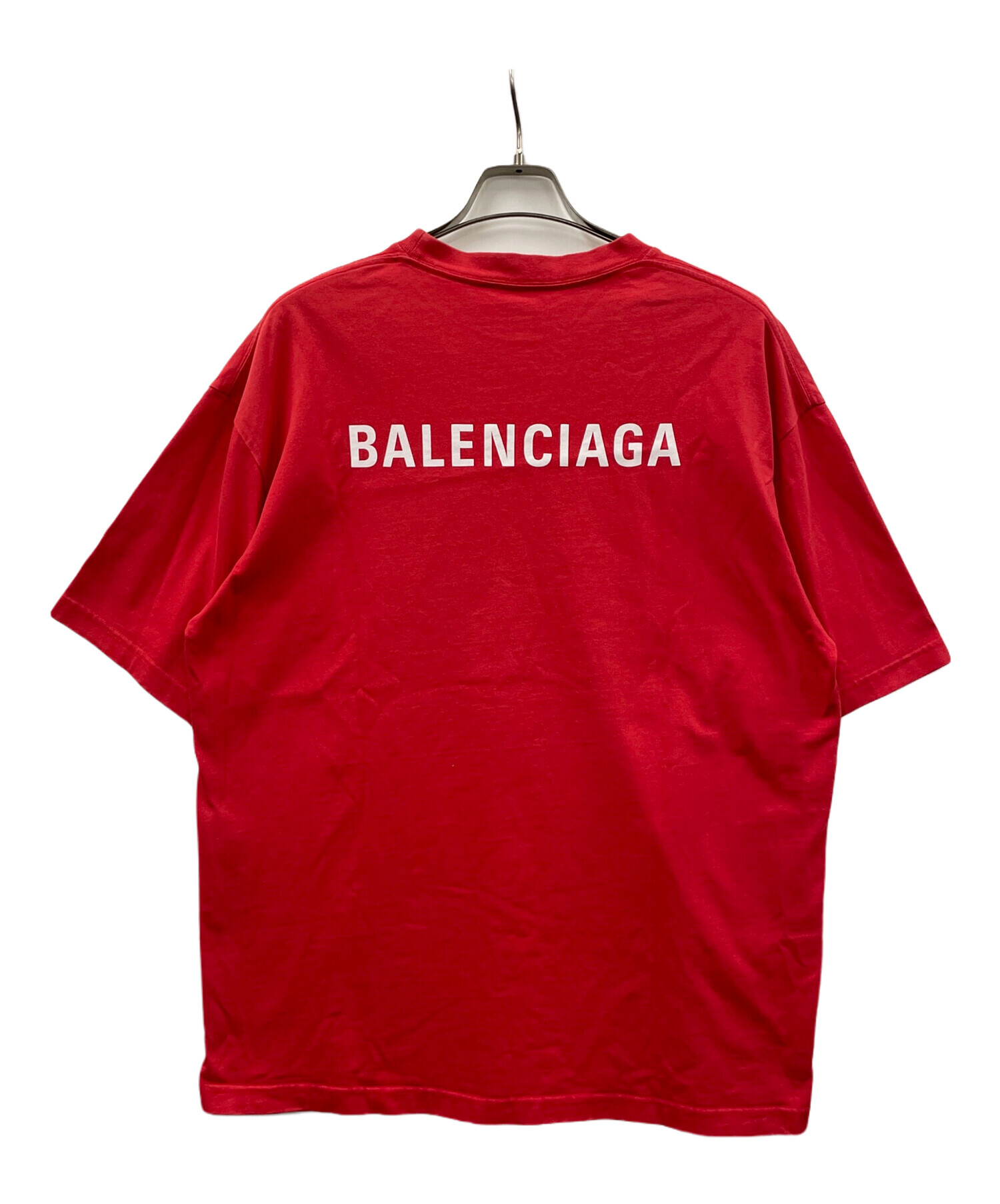 中古・古着通販】BALENCIAGA (バレンシアガ) 半袖カットソー レッド