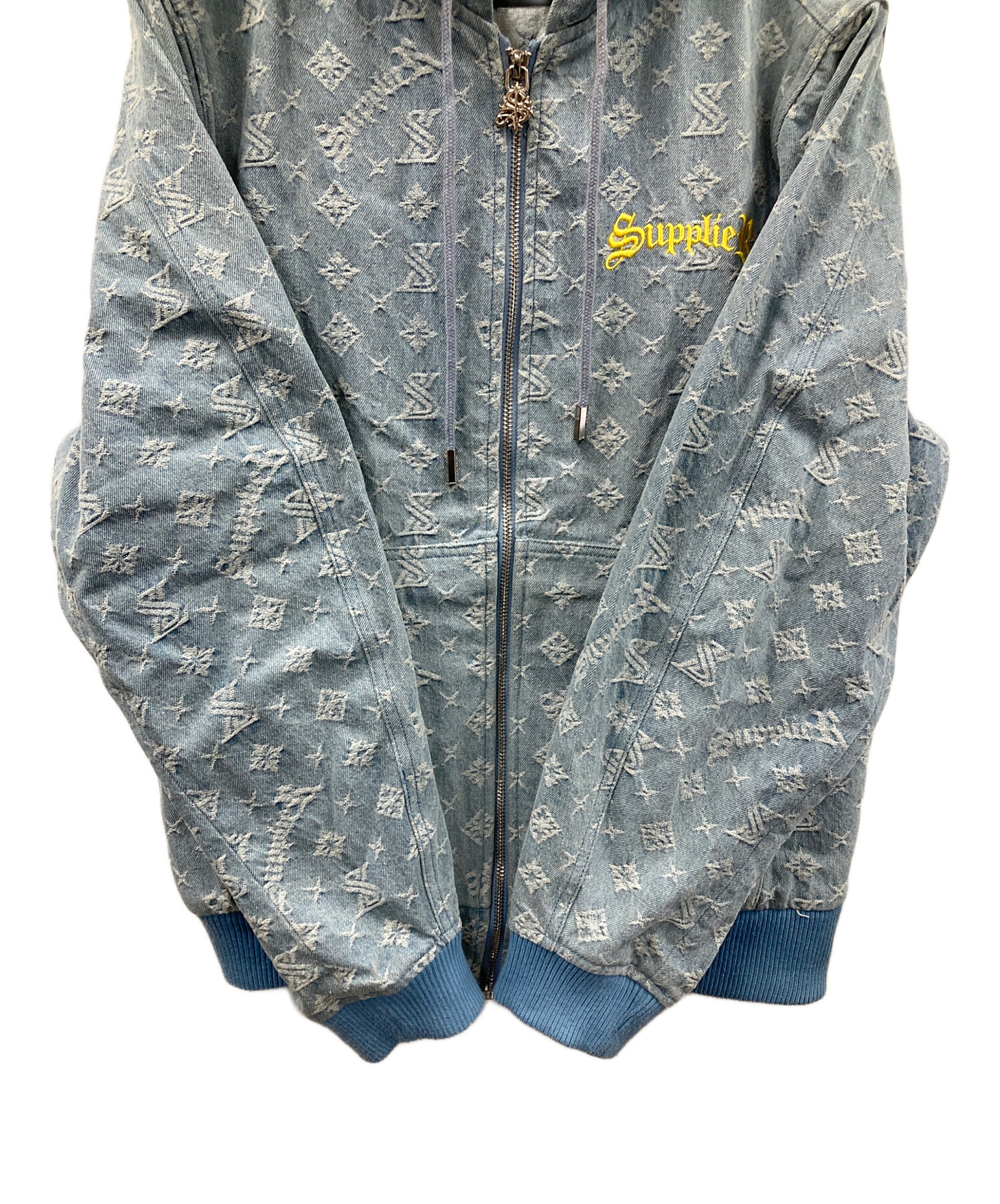 最終値下げ‼️サプライヤー モノグラム デニム パーカー | SUPPLIER 中古・古着通販】SUPPLIER (サプライヤー) ジップパーカー MONOGRAM