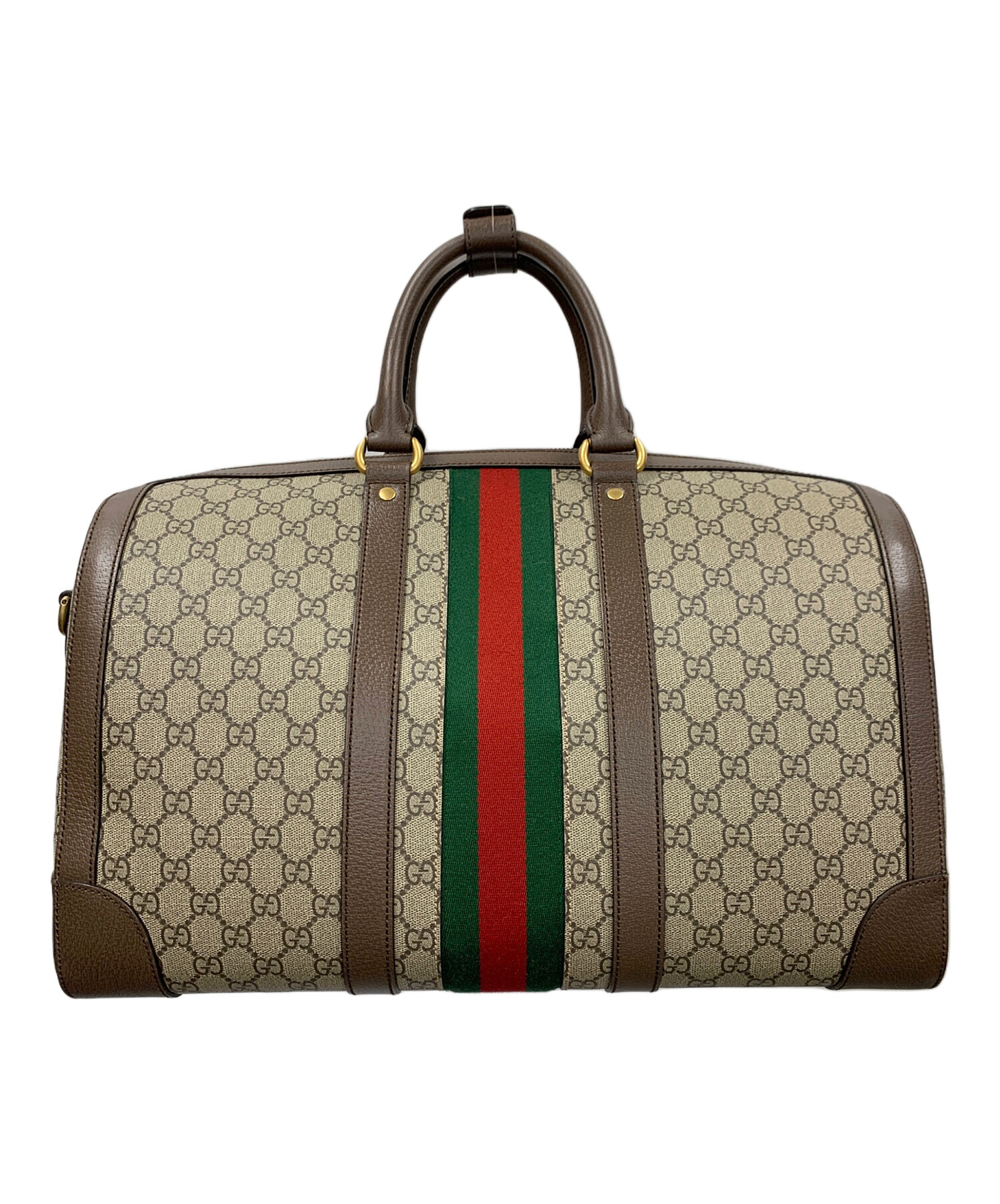 GUCCI ネオヴィンテージ ダッフルバッグ　GG スプリーム キャンバスレザー 中古・古着通販】GUCCI (グッチ) ダッフルバッグ ボストンバッグ GG