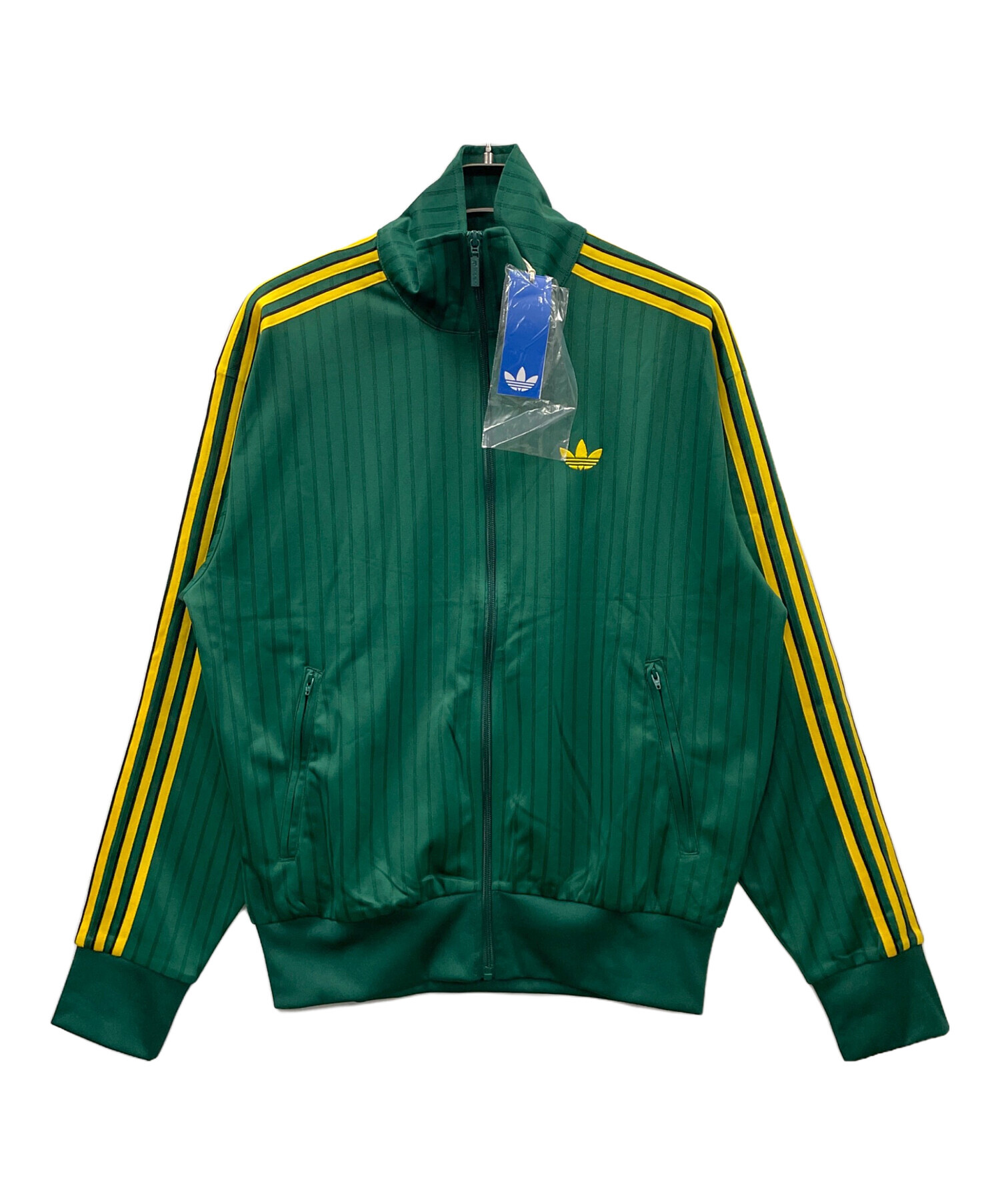 アディダス トラックジャケット ファイヤーバード 古着 青 緑 16147 中古・古着通販】adidas (アディダス) トラックジャケット ファイヤー