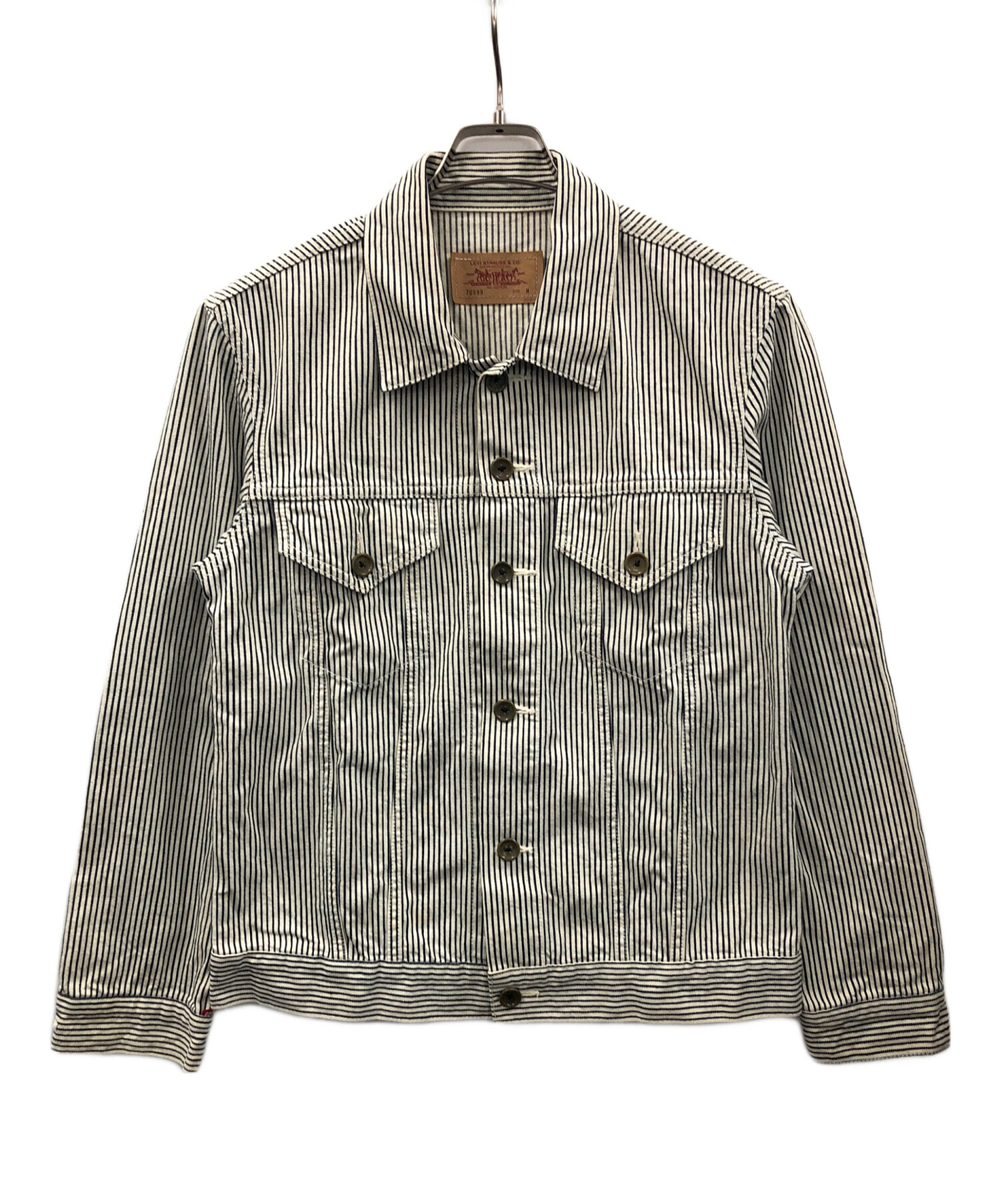 リーバイス1stトラッカージャケット　綿麻　Lサイズ 3回のみ使用　美中古品 中古・古着通販】LEVI'S (リーバイス) トラッカージャケット ホワイト