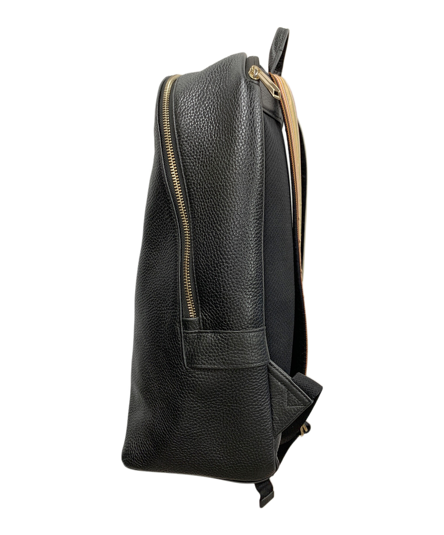 中古・古着通販】PAUL SMITH (ポールスミス) レザーリュック ブラック