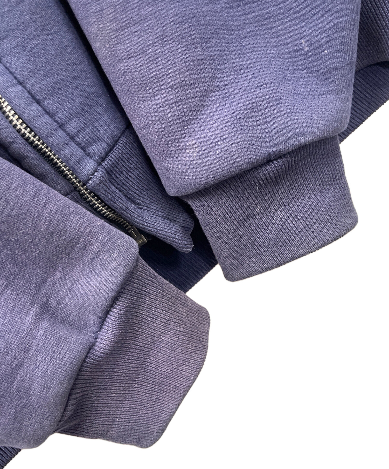 海外古着 カーハート ジップアップパーカー バックプリント フェードネイビー M 中古・古着通販】CarHartt (カーハート) ジップパーカー ネイビー