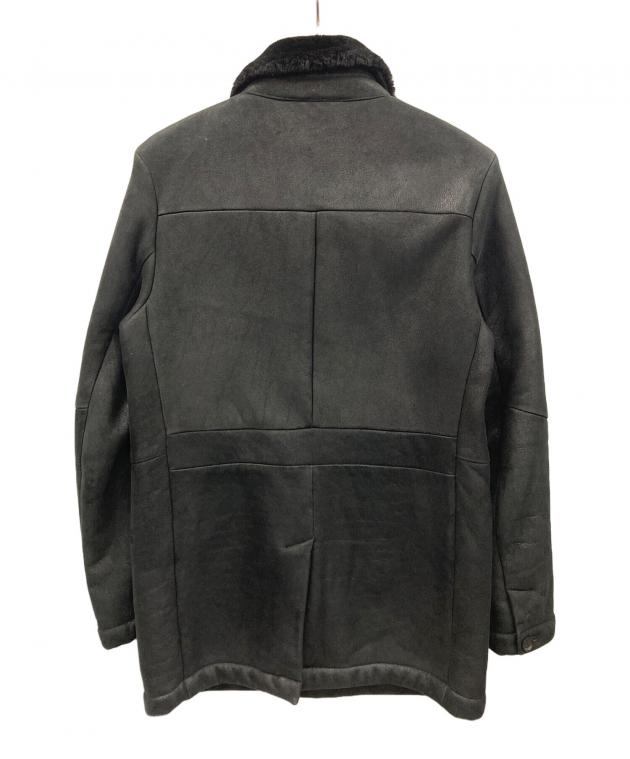 現行品　Theory luxe オールレザー ムートン ジャケット　ブラック 中古・古着通販】theory (セオリー) ムートンジャケット KARTER