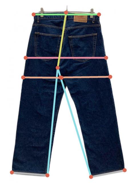 中古・古着通販】stussy (ステューシー) デニムパンツ ブルー サイズ
