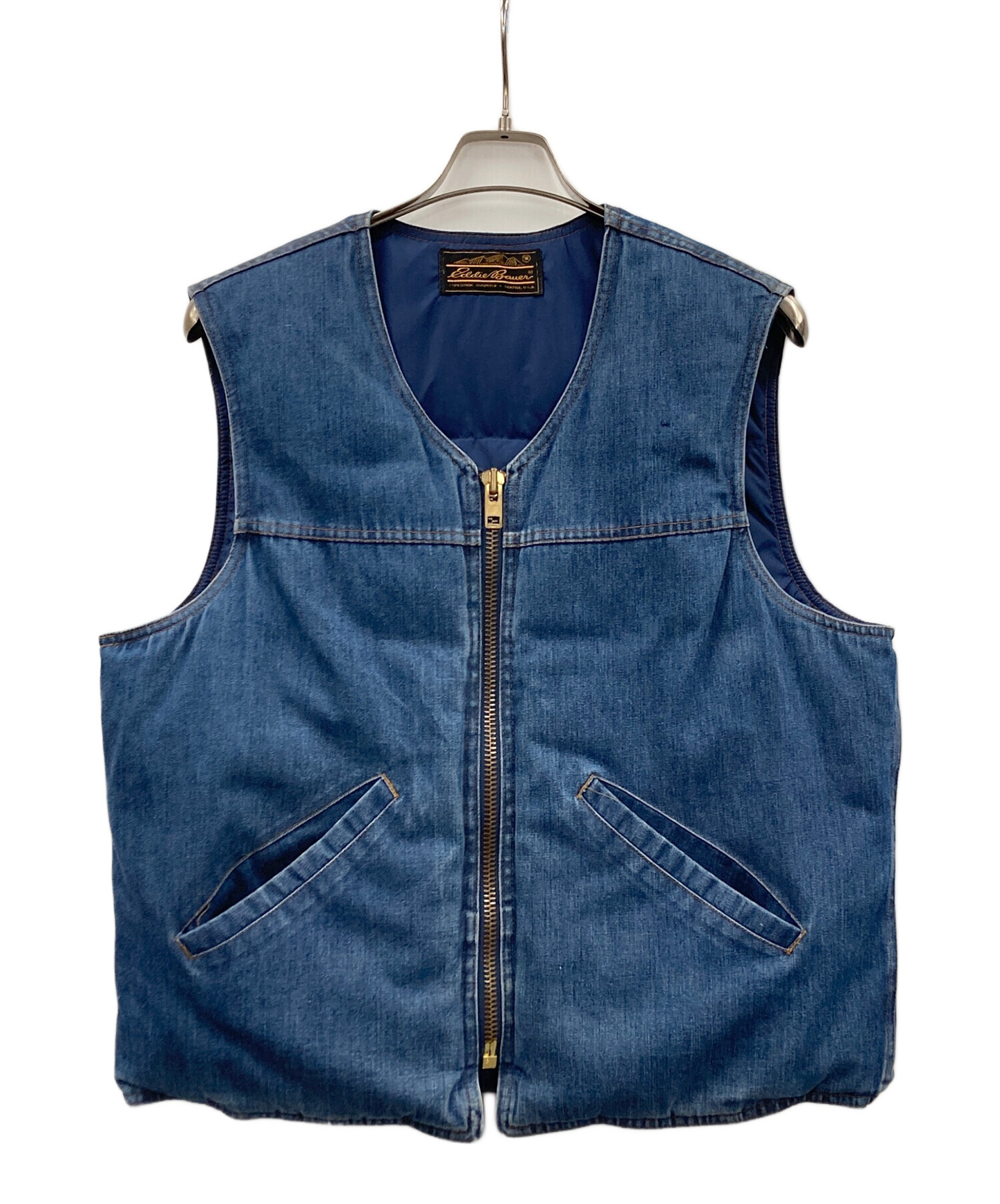 中古・古着通販】Eddie Bauer (エディーバウアー) デニムダウンベスト