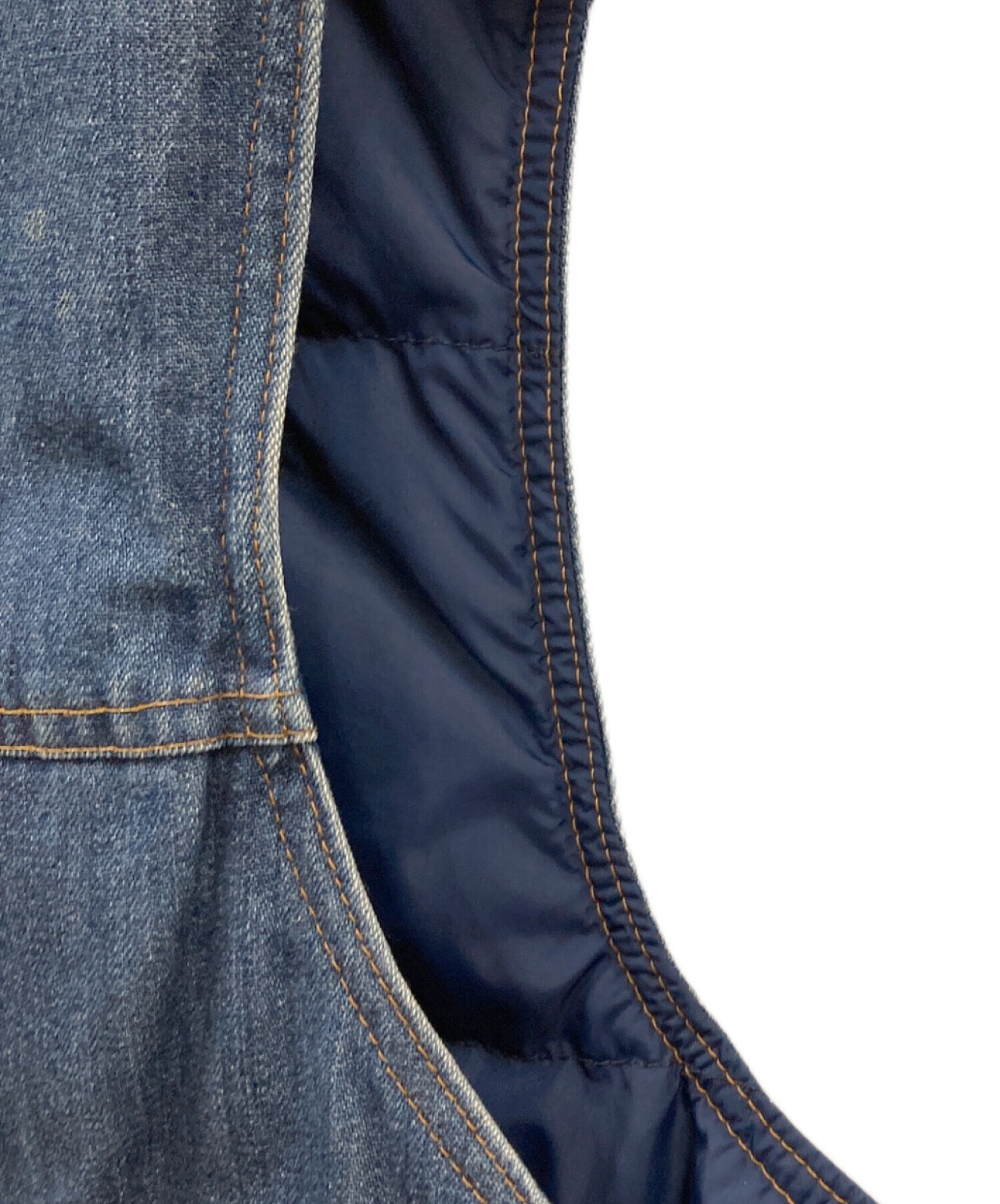中古・古着通販】Eddie Bauer (エディーバウアー) デニムダウンベスト