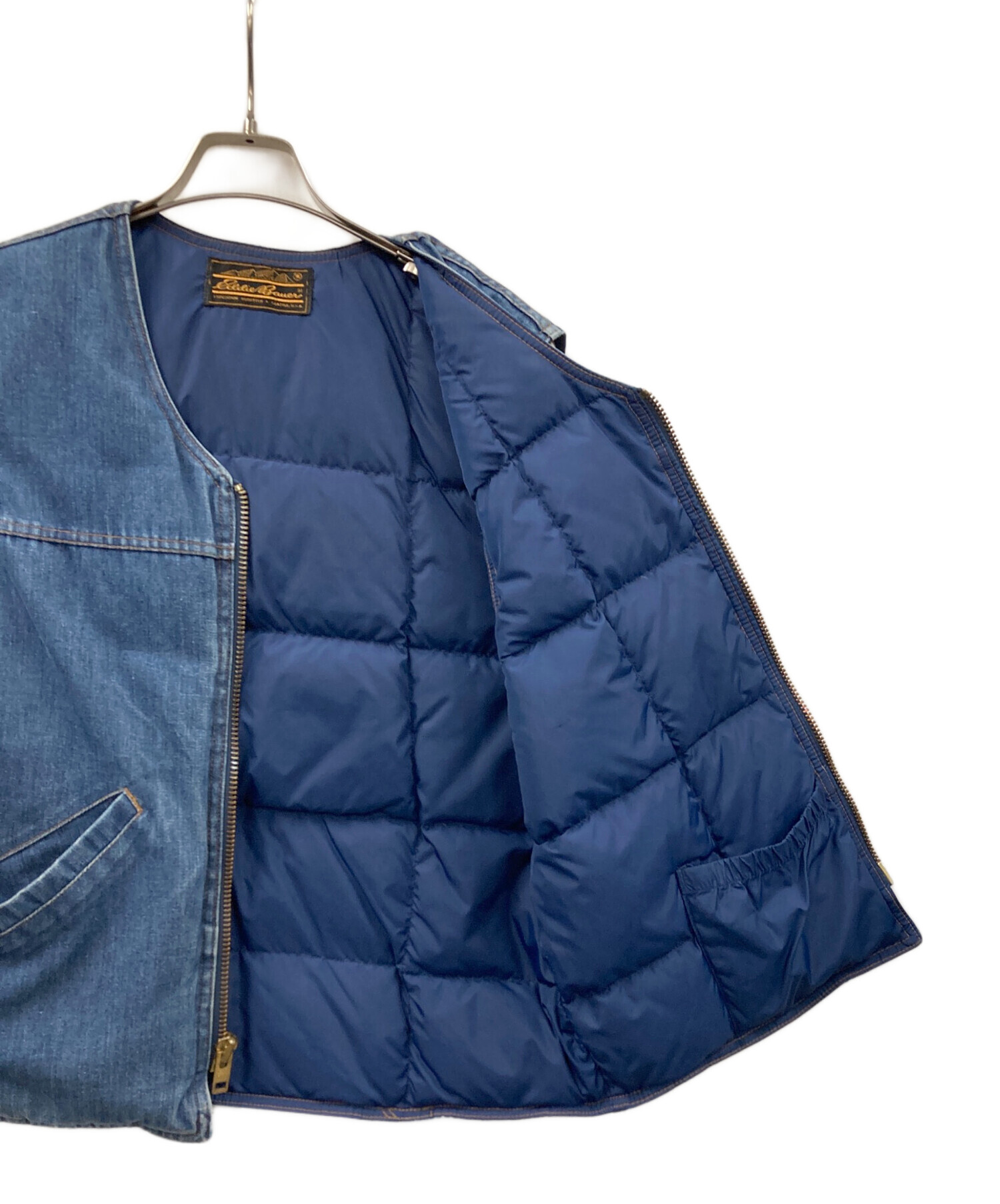 中古・古着通販】Eddie Bauer (エディーバウアー) デニムダウンベスト