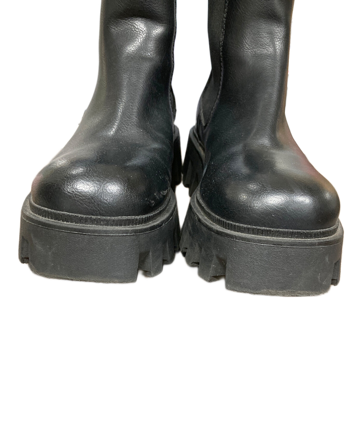 中古・古着通販】ZARA (ザラ) ブーツ CHUNKY BOOTS WITH ZIP（チャン