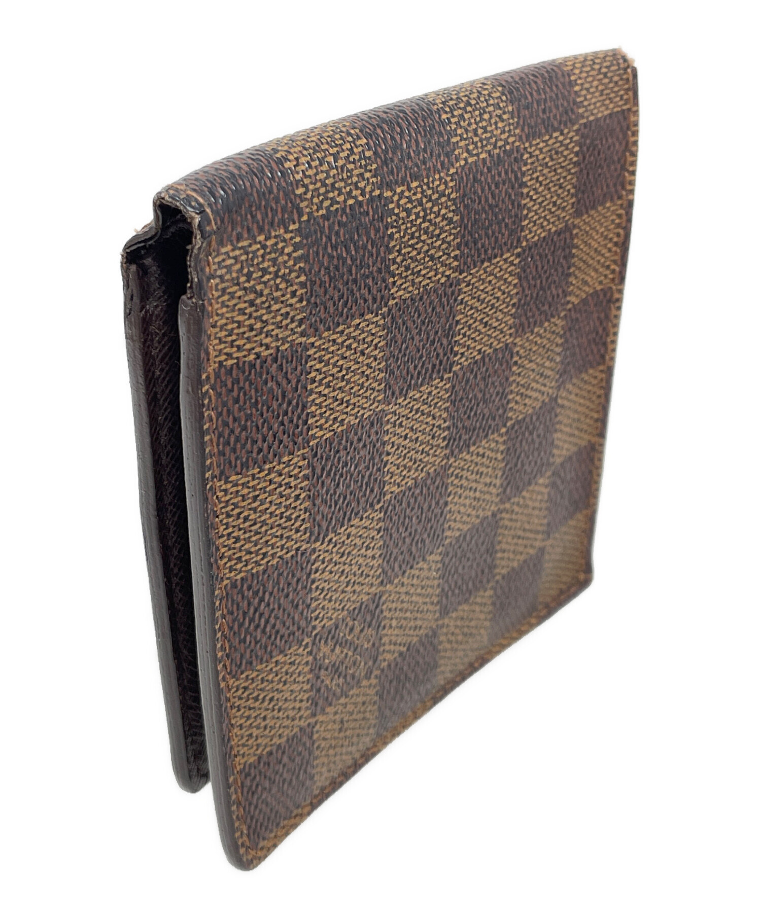 ダミエ　折り財布　外観美品　難あり 中古・古着通販】LOUIS VUITTON (ルイ ヴィトン) 2つ折り財布 ダミエ