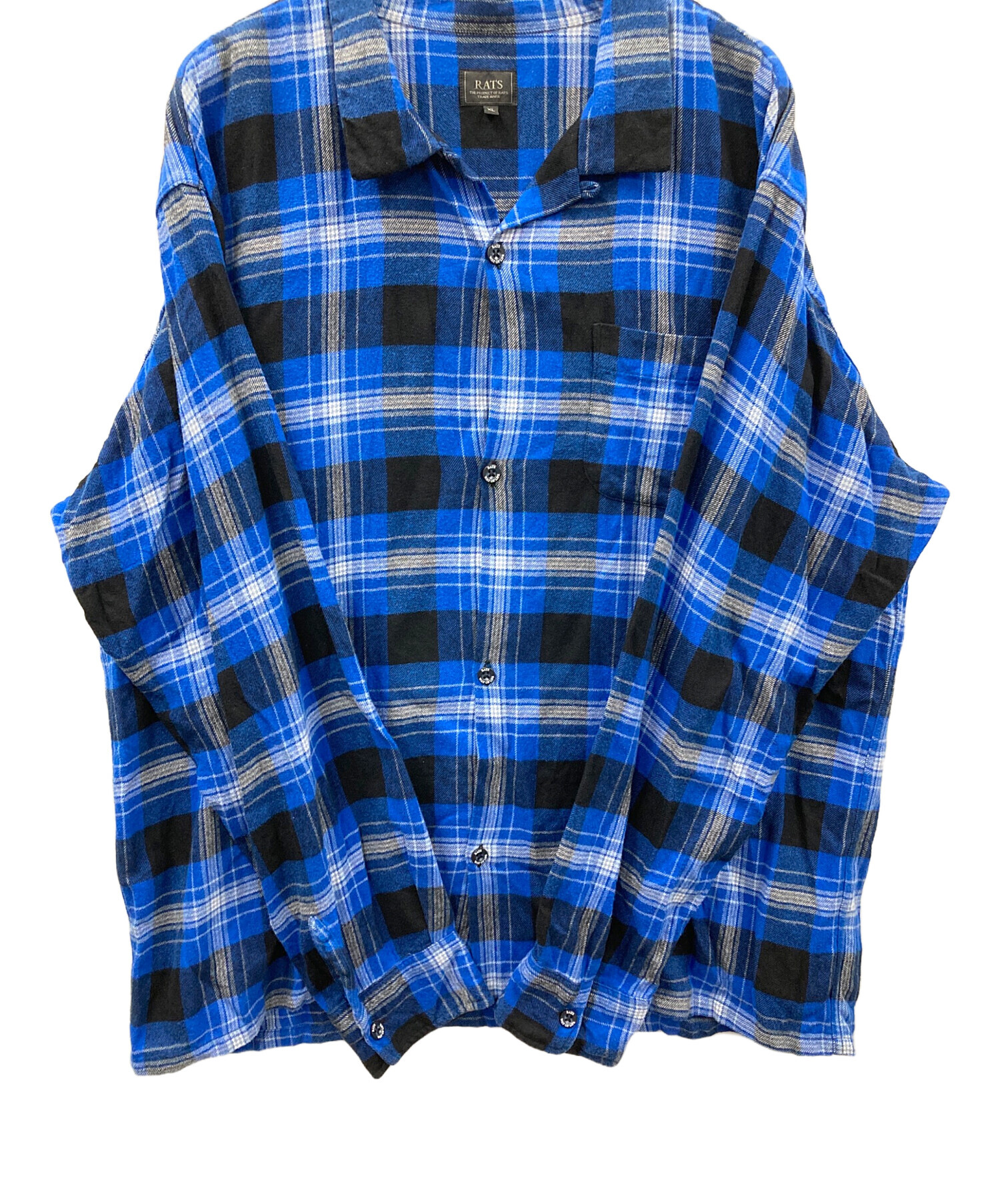 中古・古着通販】RATS (ラッツ) オープンカラーシャツ COTTON RAYON