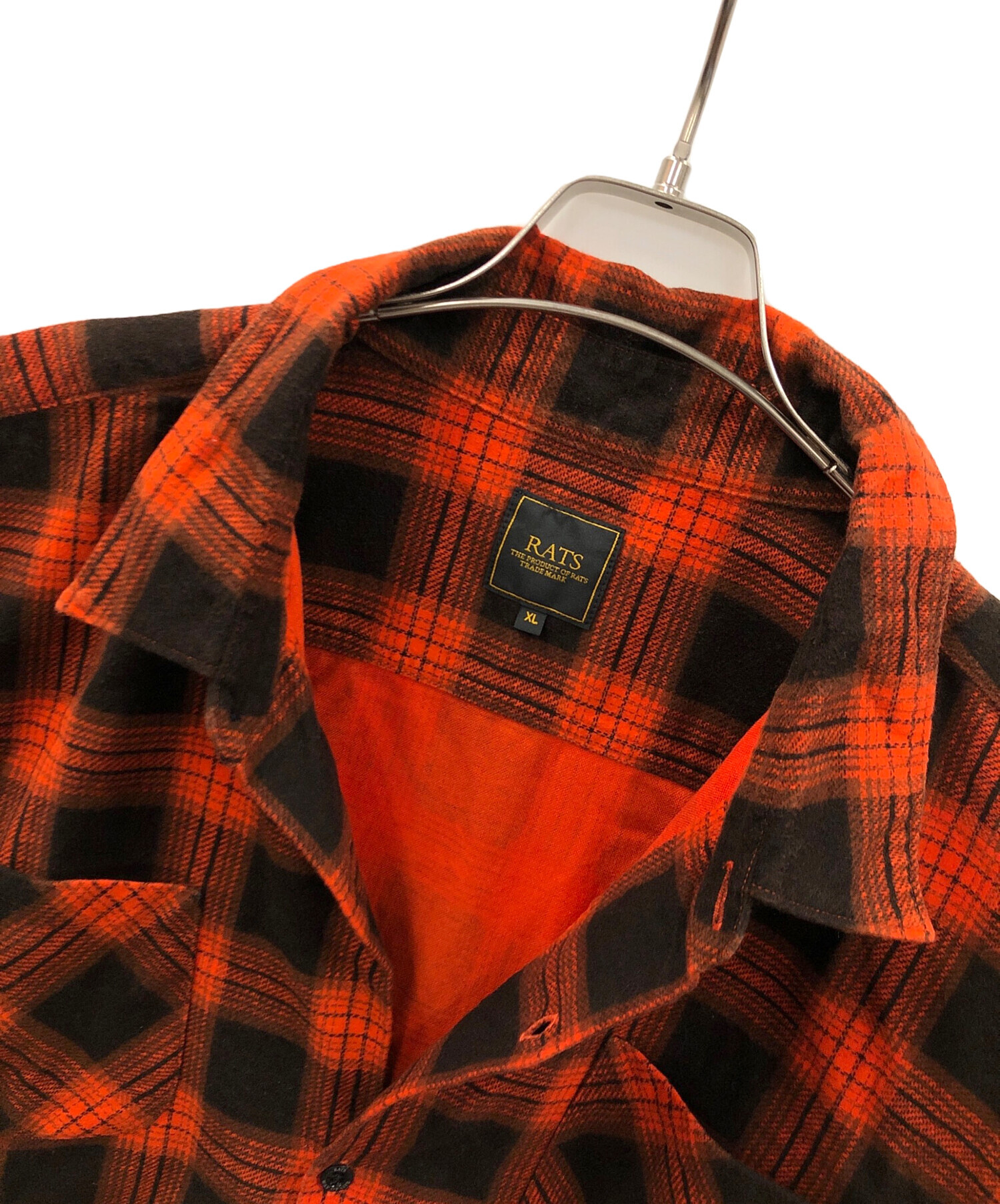 中古・古着通販】RATS (ラッツ) チェックネルシャツ PRINT FLANNEL