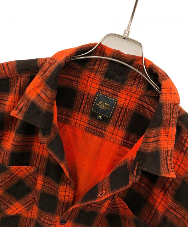中古・古着通販】RATS (ラッツ) チェックネルシャツ PRINT FLANNEL