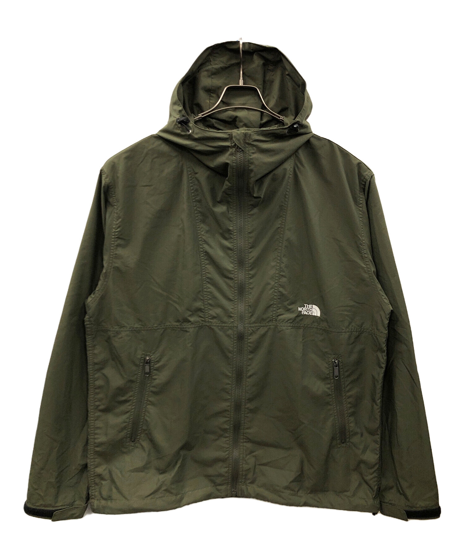 専用出品ノースフェイス ナイロンジャケット THE NORTH FACE (ザ ノースフェイス) ロゴ フード フルジップ