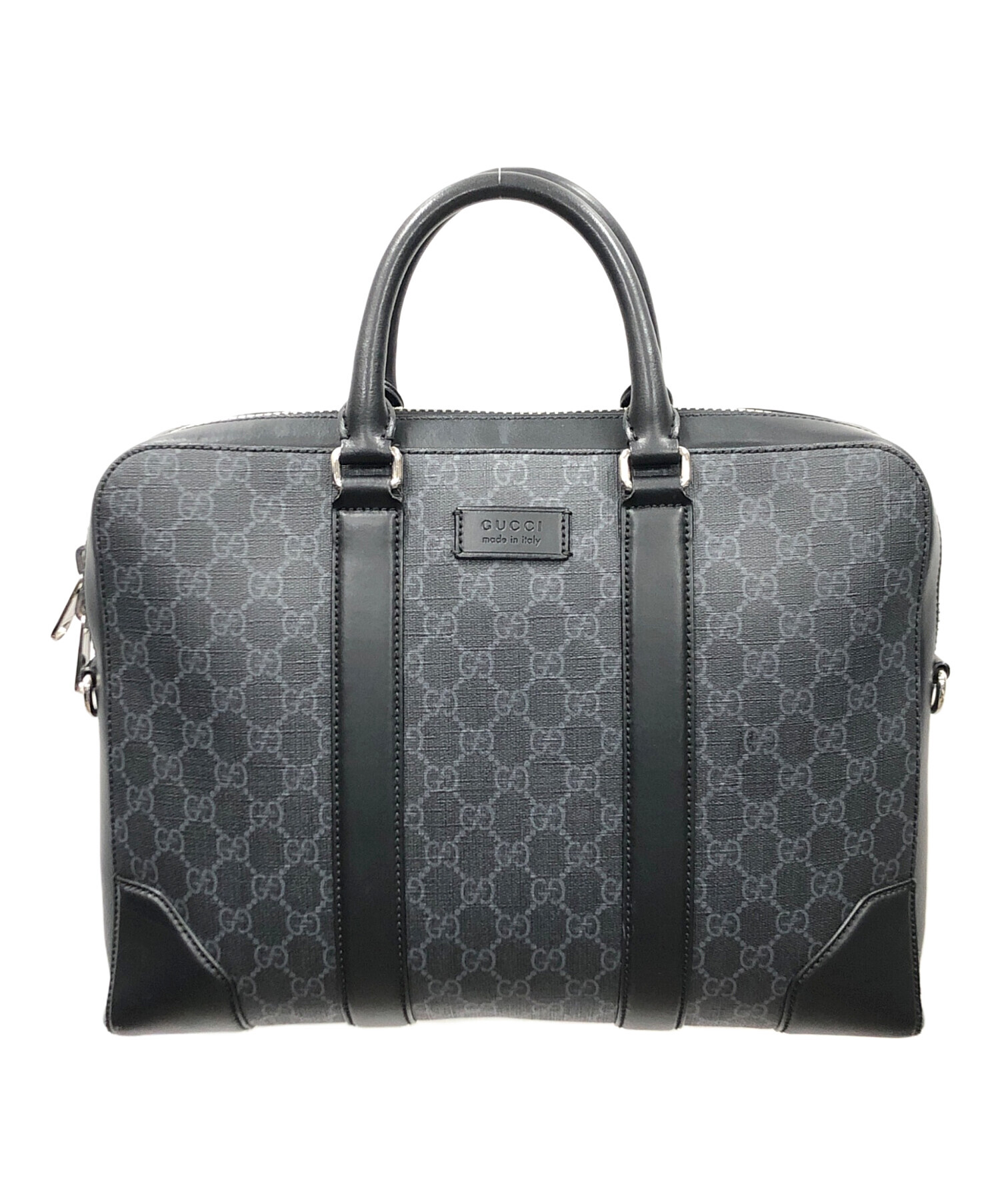 中古・古着通販】GUCCI (グッチ) ビジネスバッグ ブラック サイズ:実寸