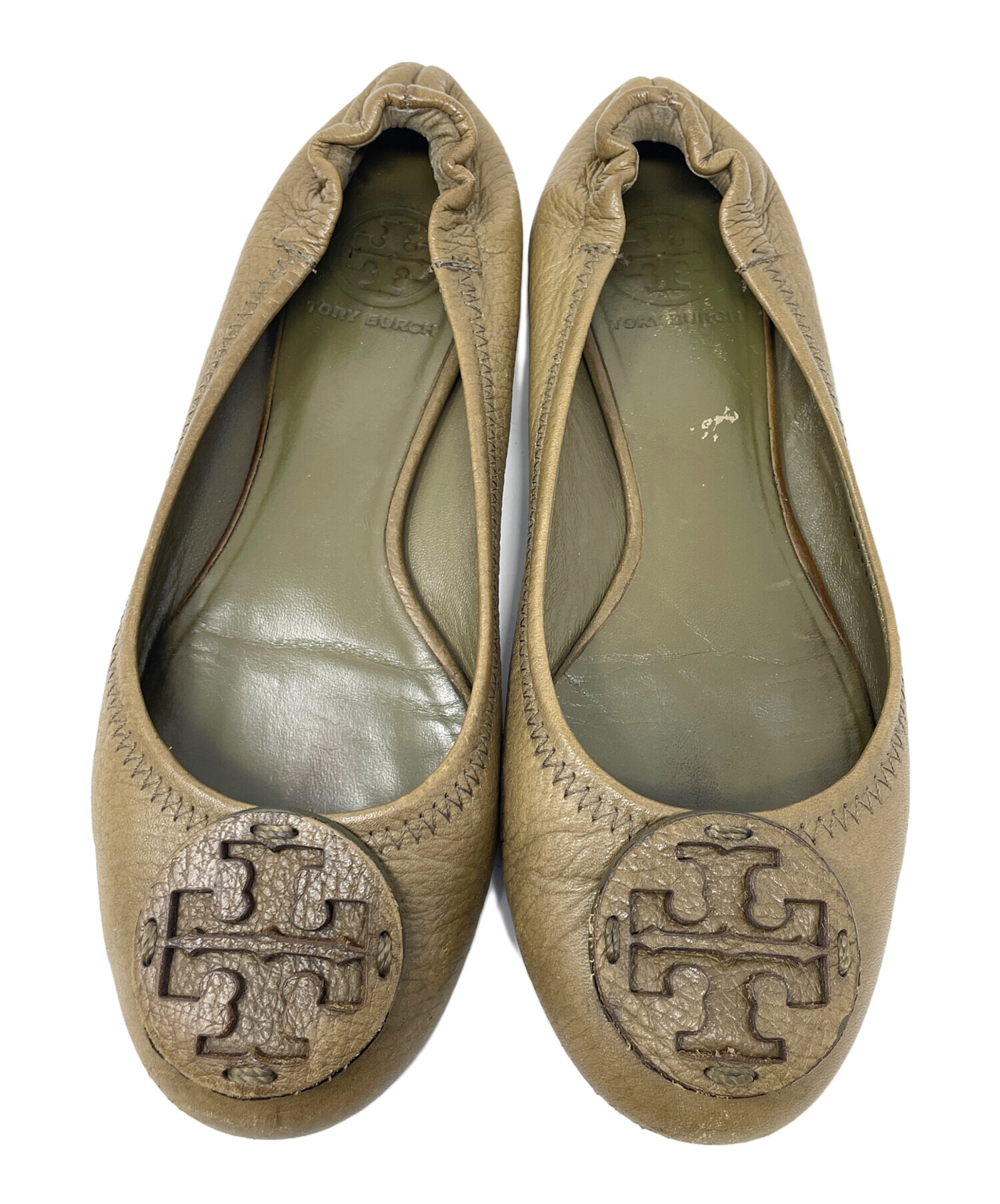 値下げ【新品未使用】トリーバーチ　８1/2サイズ 中古・古着通販】TORY BURCH (トリーバーチ) シューズ オリーブ サイズ