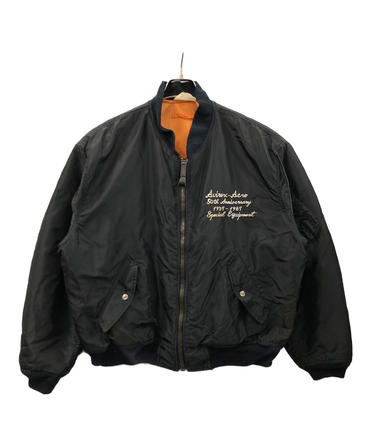 中古・古着通販】AVIREX (アヴィレックス) MA-1ジャケット ブラック