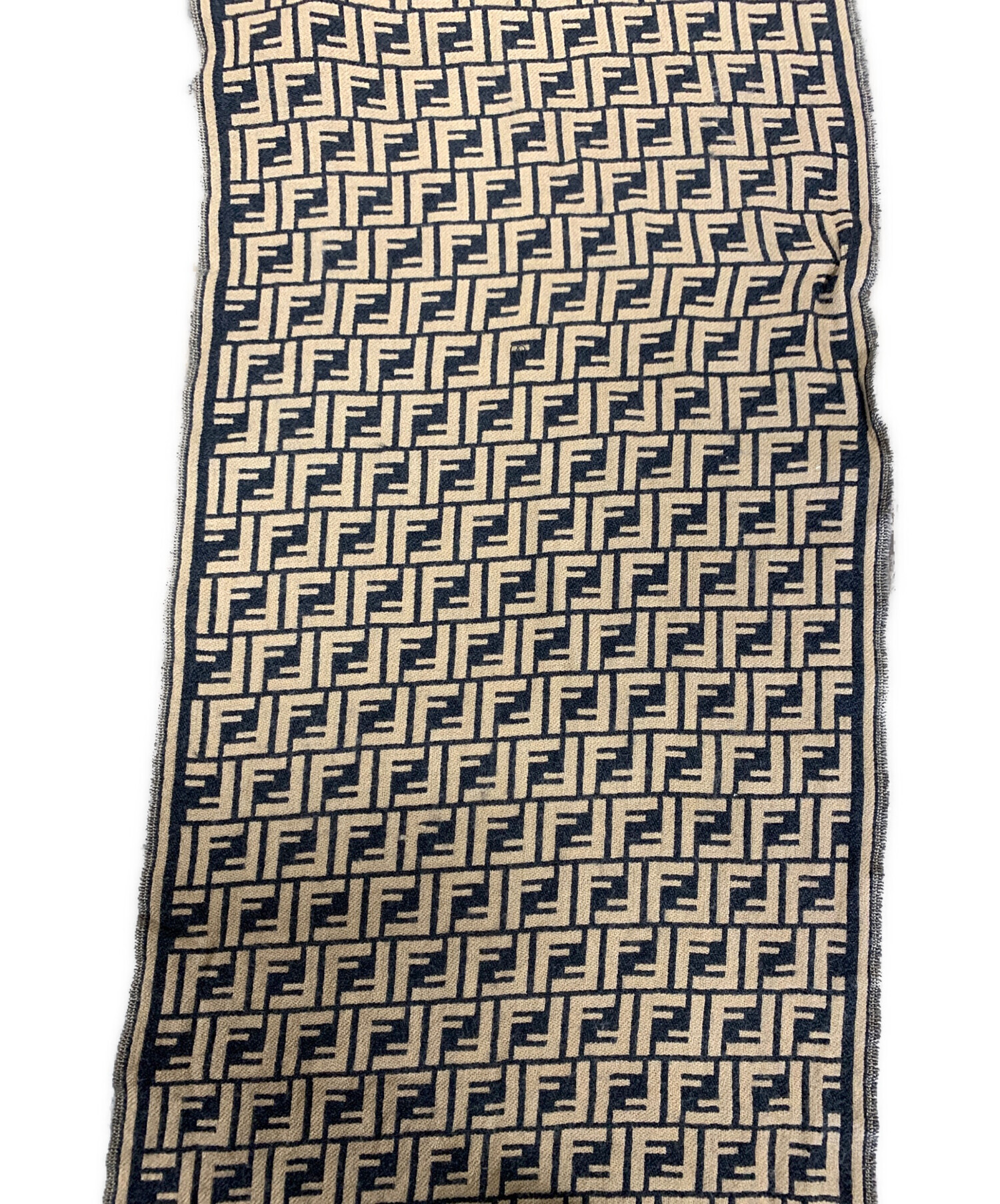 中古・古着通販】FENDI (フェンディ) マフラー ベージュ サイズ:実寸