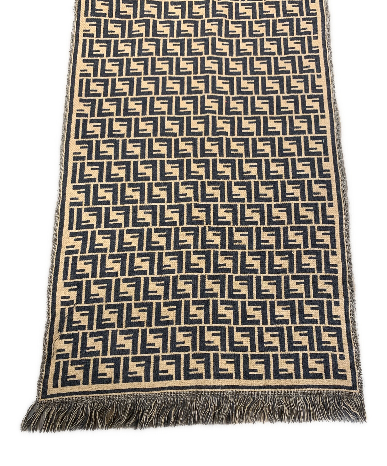 中古・古着通販】FENDI (フェンディ) マフラー ベージュ サイズ:実寸
