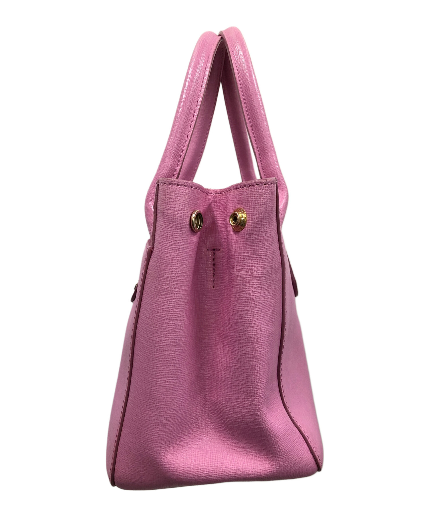 美品　FURLA 袋付き　ハンドバッグ 2WAY ピンク 中古・古着通販】FURLA (フルラ) 2WAYバッグ ハンドバッグ ショルダー