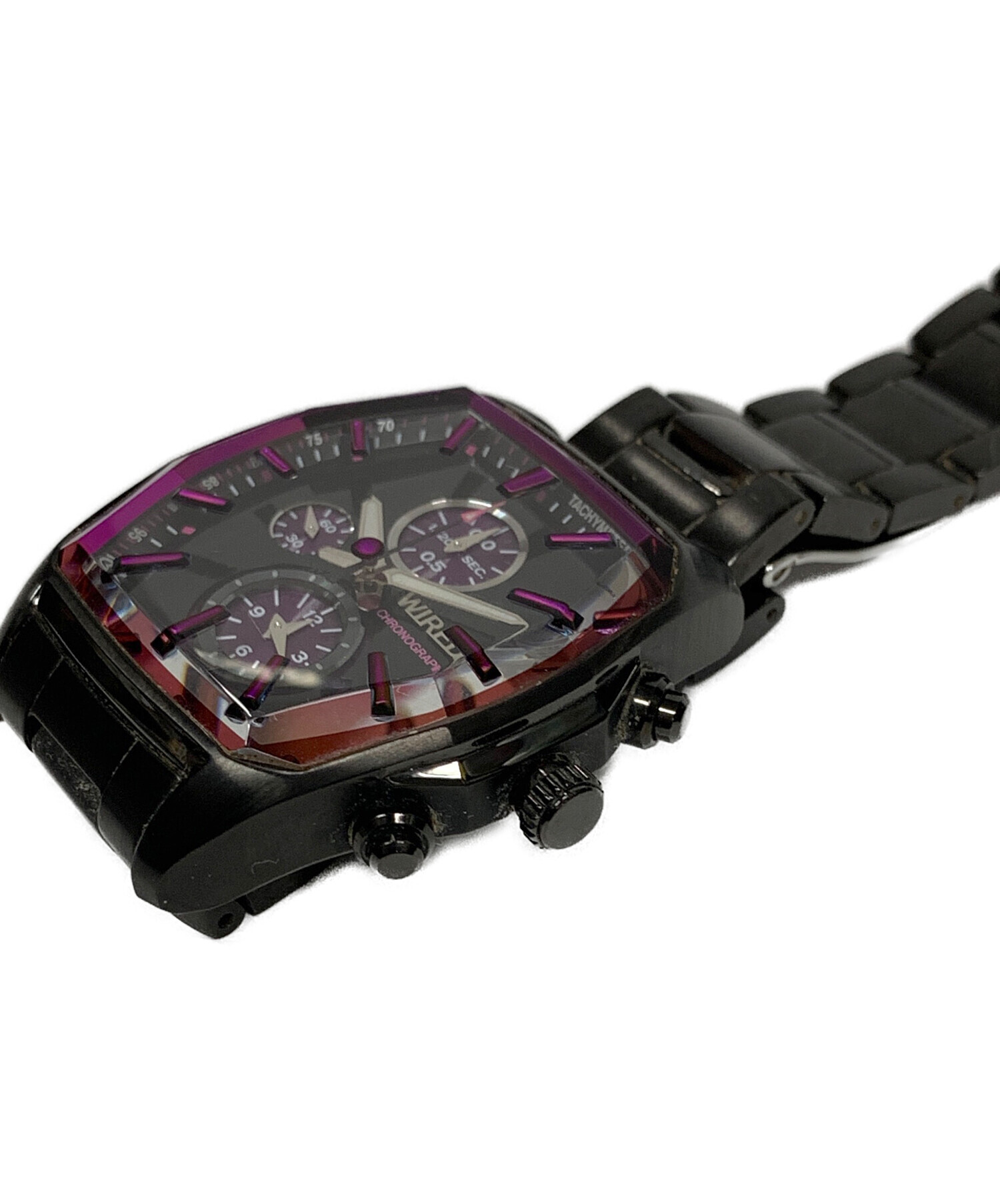 中古・古着通販】SEIKO (セイコー) 腕時計 クロノグラフ ブラック