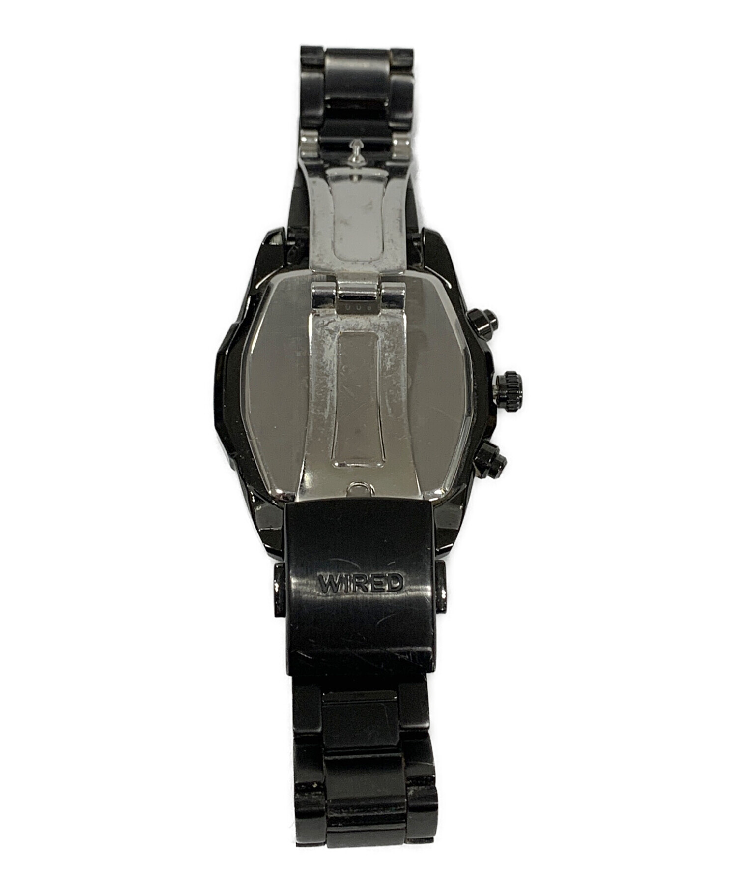 中古・古着通販】SEIKO (セイコー) 腕時計 クロノグラフ ブラック
