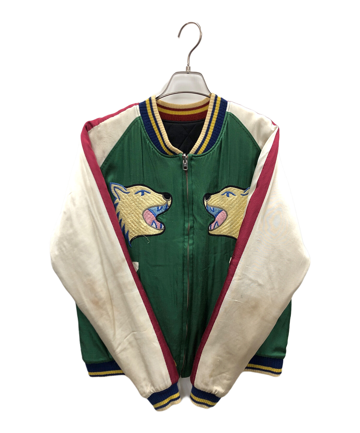 中古・古着通販】HUMAN MADE (ヒューマンメイド) スカジャン グリーン