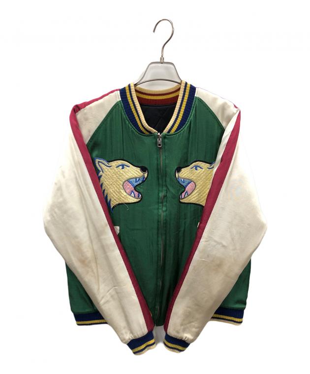 HUMAN MADE スカジャン リバーシブル　グリーン M 中古・古着通販】HUMAN MADE (ヒューマンメイド) スカジャン グリーン