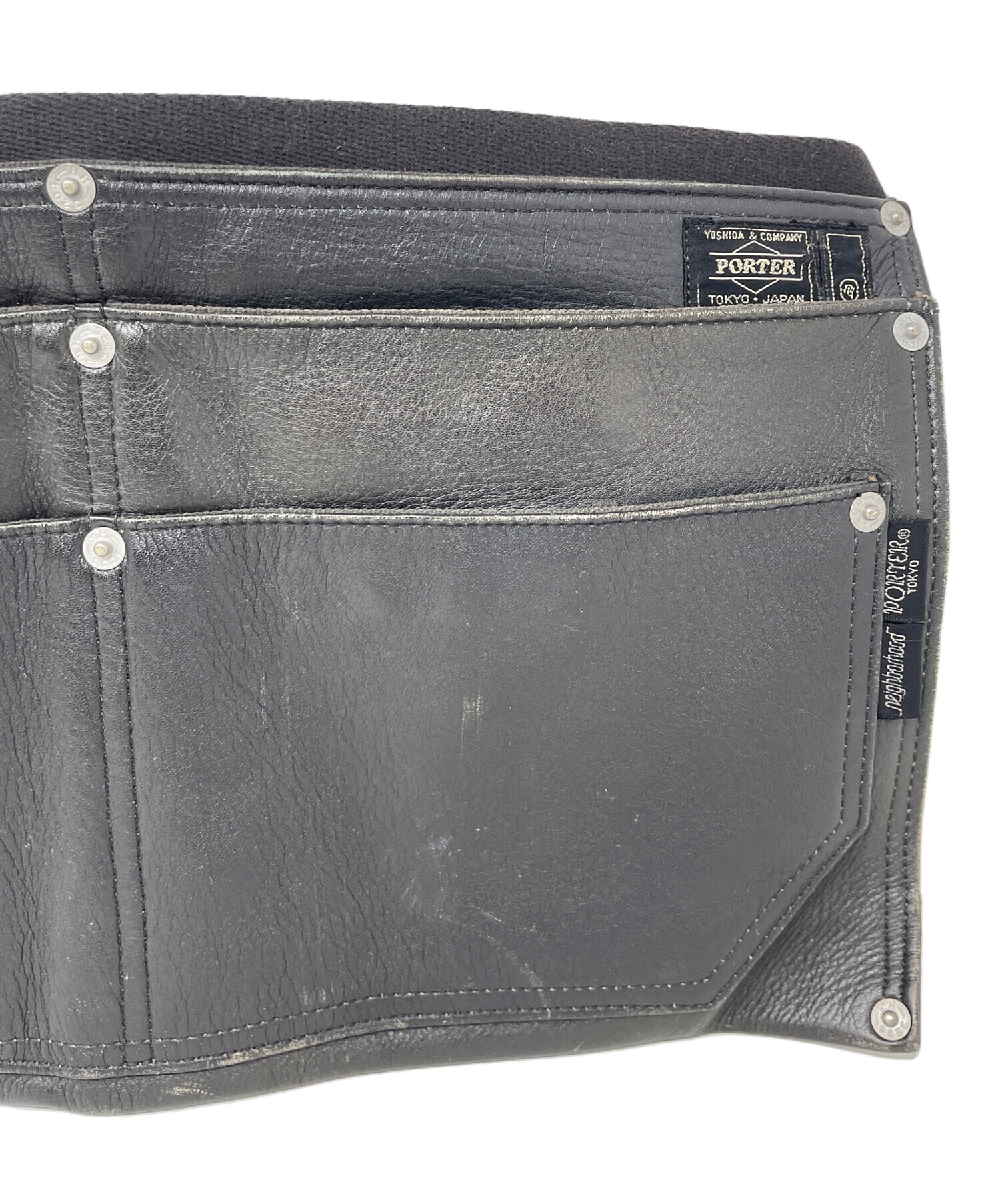 希少 NEIGHBORHOOD PORTER レザー エプロン バック ネイバー 中古・古着通販】PORTER (ポーター) NEIGHBORHOOD (ネイバーフッド