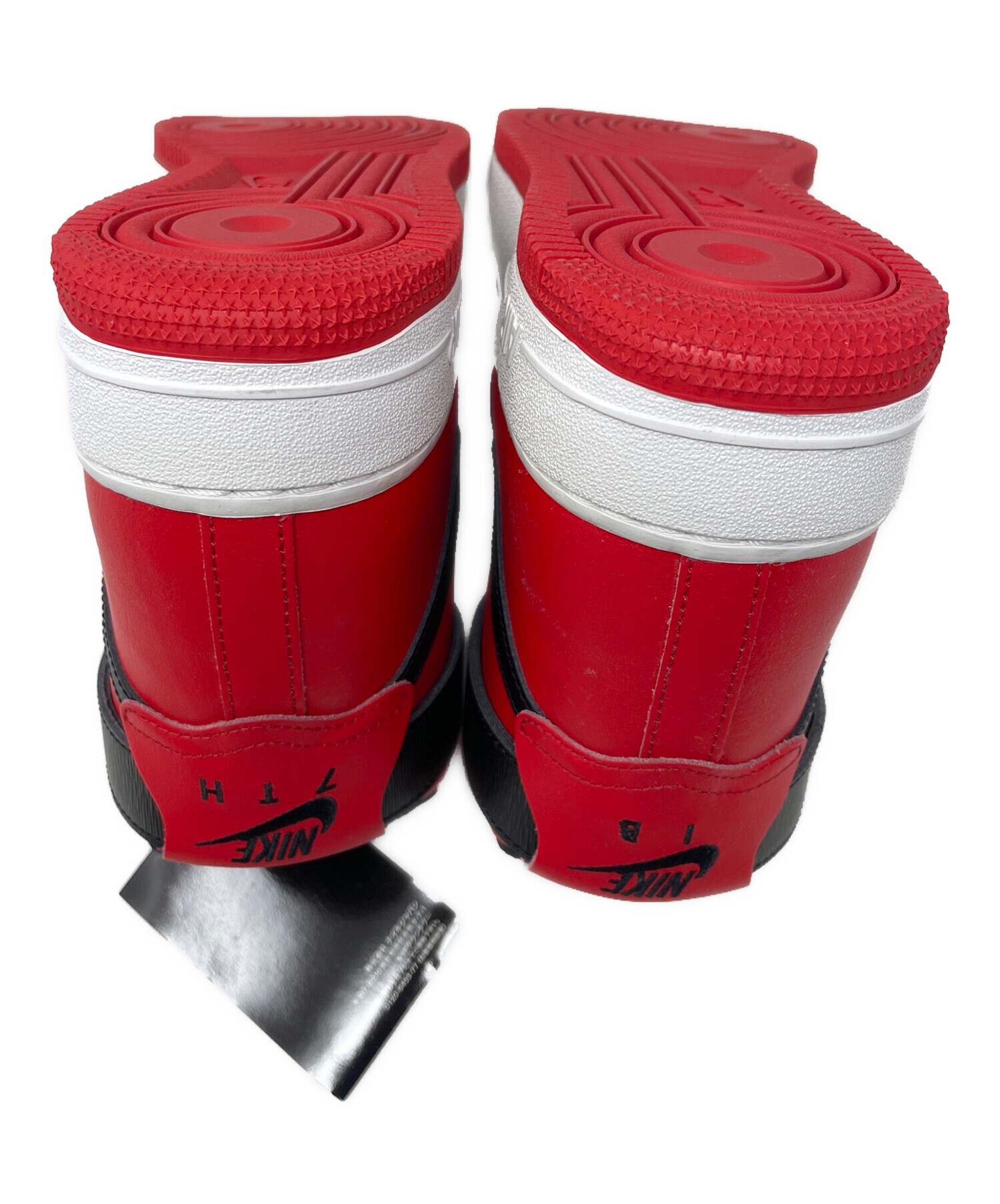 Nike By You Air Force 1 ハイカット ブラック/レッド 中古・古着通販】NIKE (ナイキ) ハイカットスニーカー BY YOU AIR