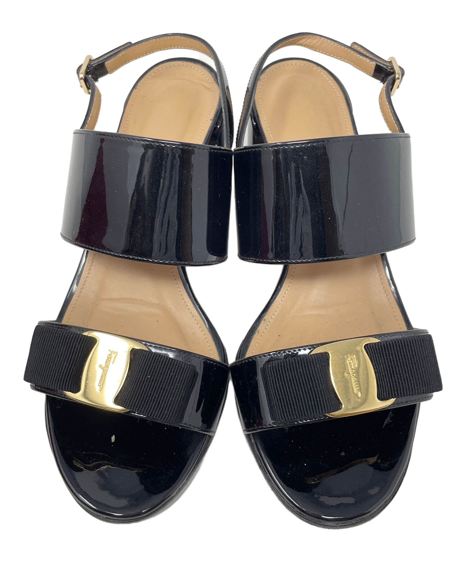 【未使用】Salvatore Ferragamo リボン パンプス〈216-1〉 中古・古着通販】Salvatore Ferragamo (サルヴァトーレ フェラガモ