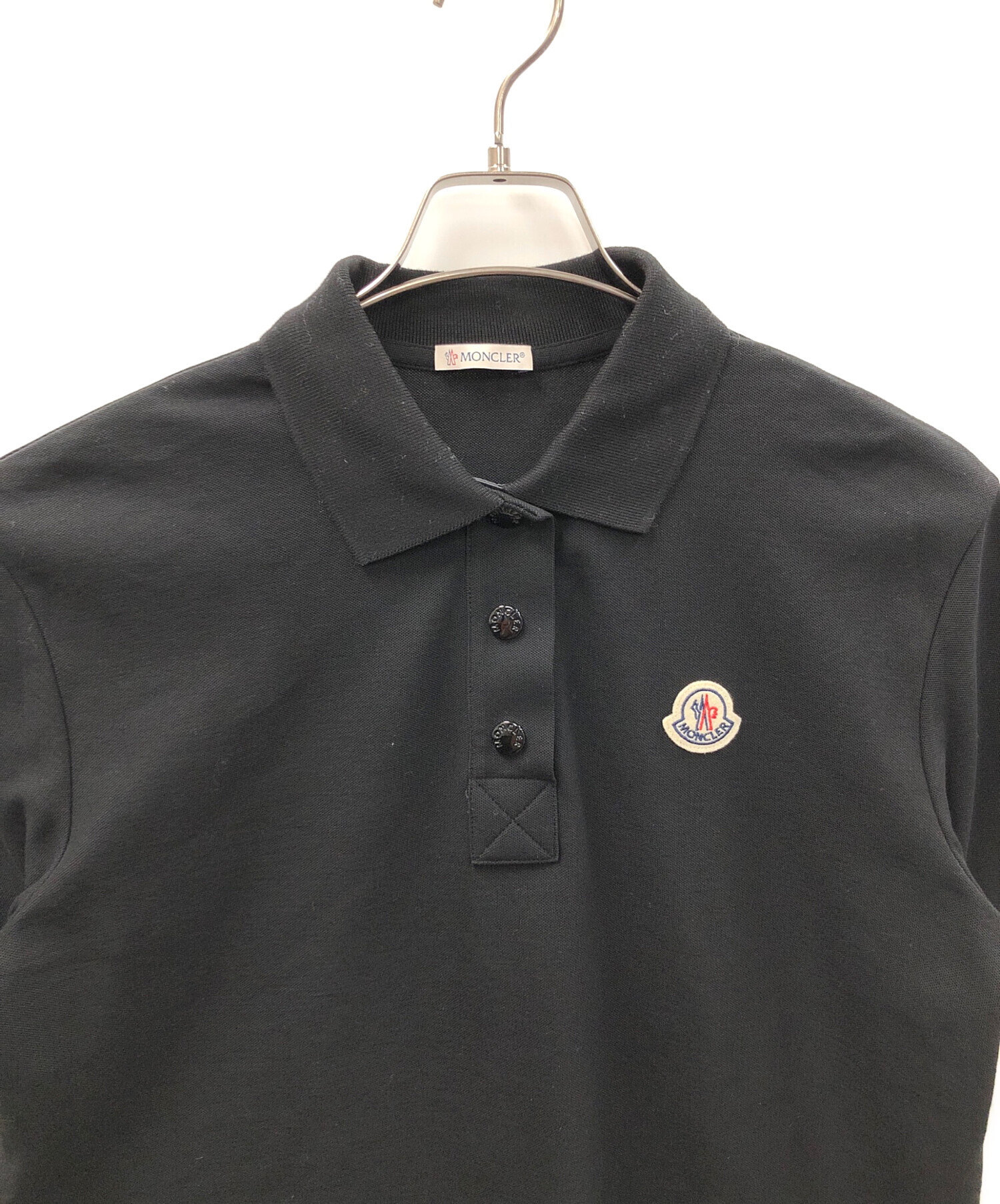 中古・古着通販】MONCLER (モンクレール) ポロシャツ ブラック サイズ